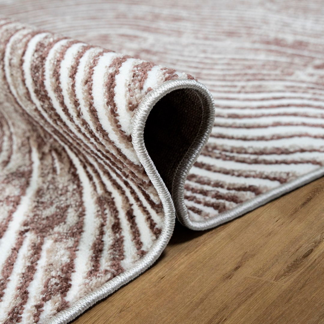my home Teppich »Surella«, rechteckig, 9 mm Höhe, modernes Wellen Muster, mit besonders weichem Flor, Kurzflor, Vintage