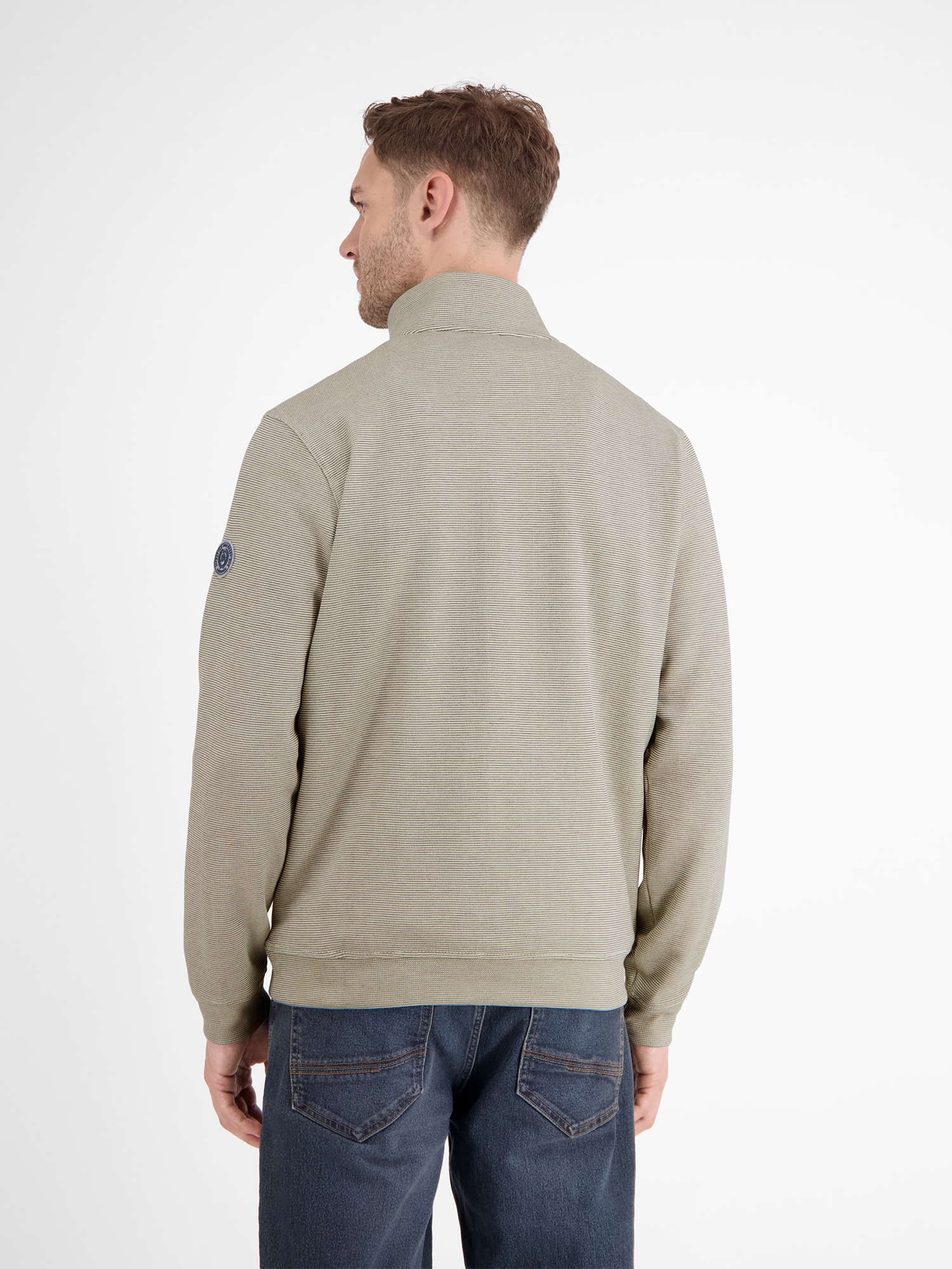LERROS Sweatshirt »LERROS Unifarbener Sweattroyer für Herren«