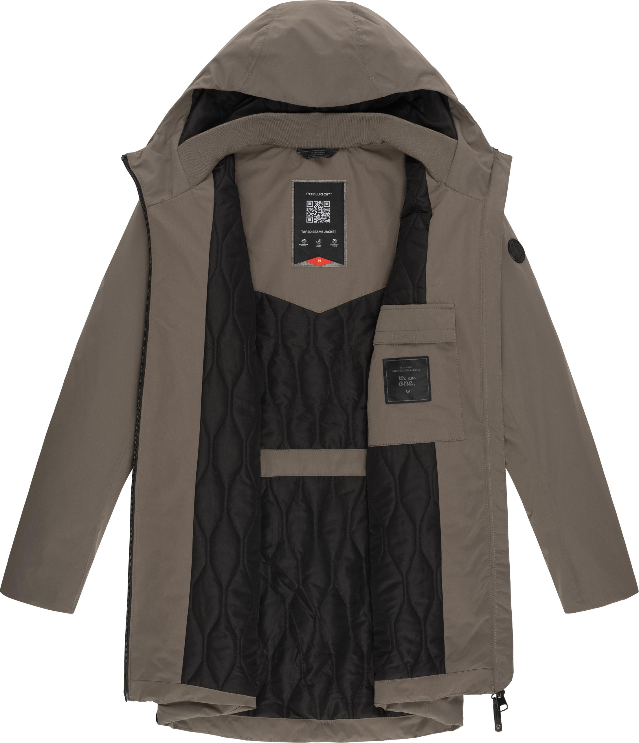 Ragwear Winterjacke »Frydo« mit Kapuze stylische Herren Outdoorjacke mit großer Kapuze