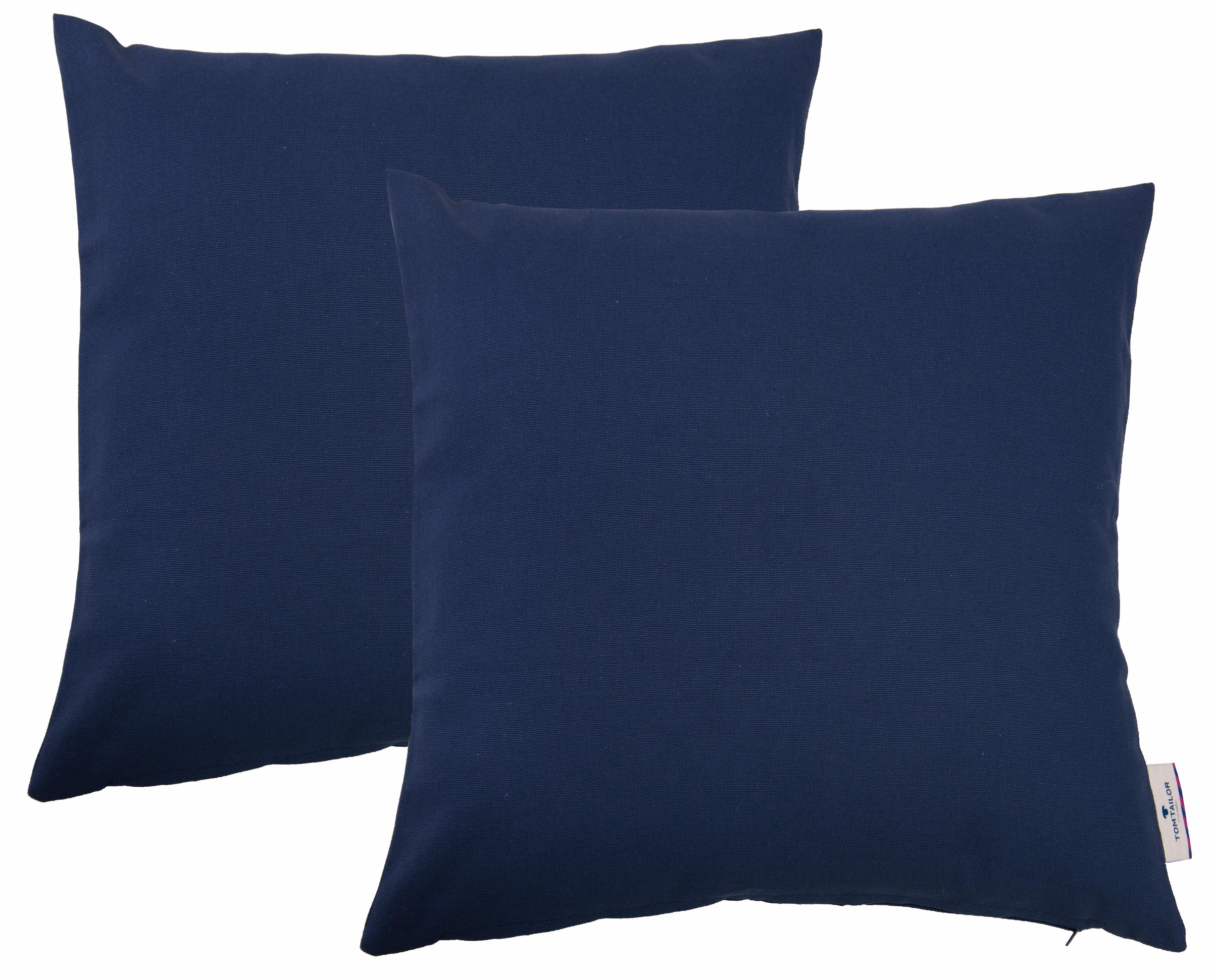 TOM TAILOR HOME "Dove" unifarben, Kissenhüllen ohne Füllung, 2er Pack