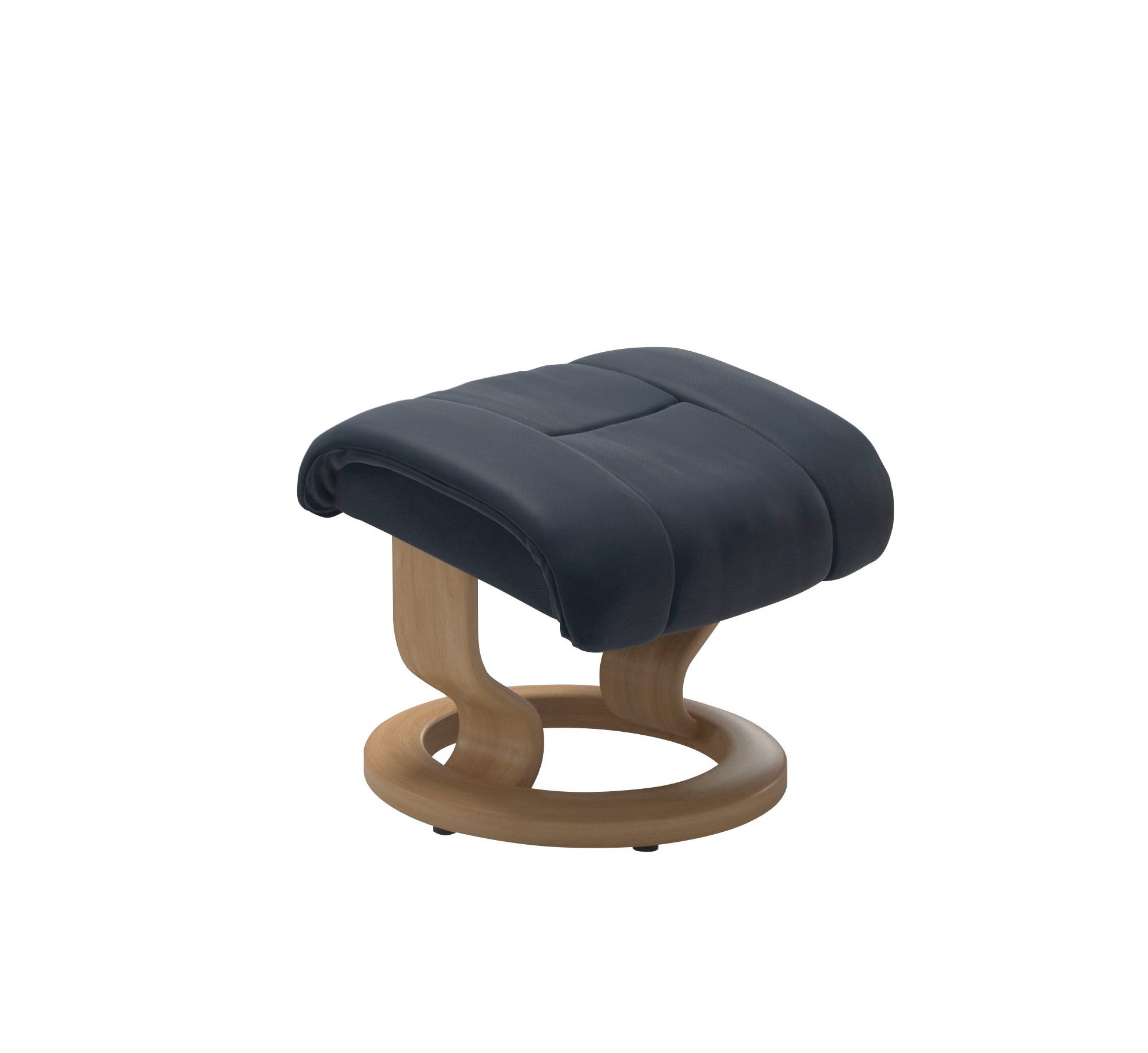 Stressless® Relaxsessel »Reno«, (Set, Relaxsessel mit Hocker), mit Hocker, mit Classic Base, Größe S, M & L, Gestell Eiche