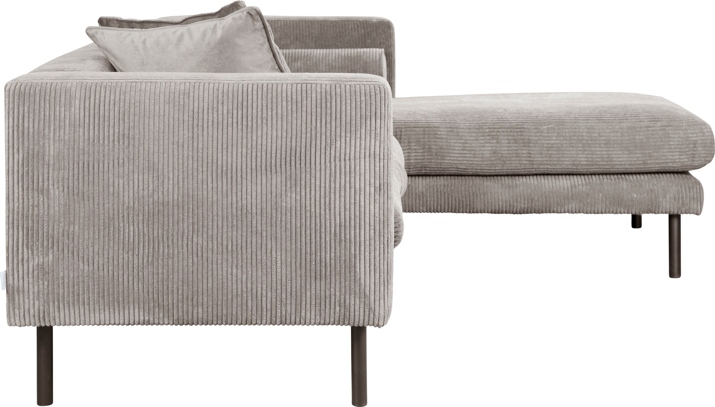 Guido Maria Kretschmer Home&Living Ecksofa »Lillibeth L-Form Designsofa, Maße B/T/H: 240/173/83 cm«, Zierkissen als Wendekissen, in Samtoptik oder Cord