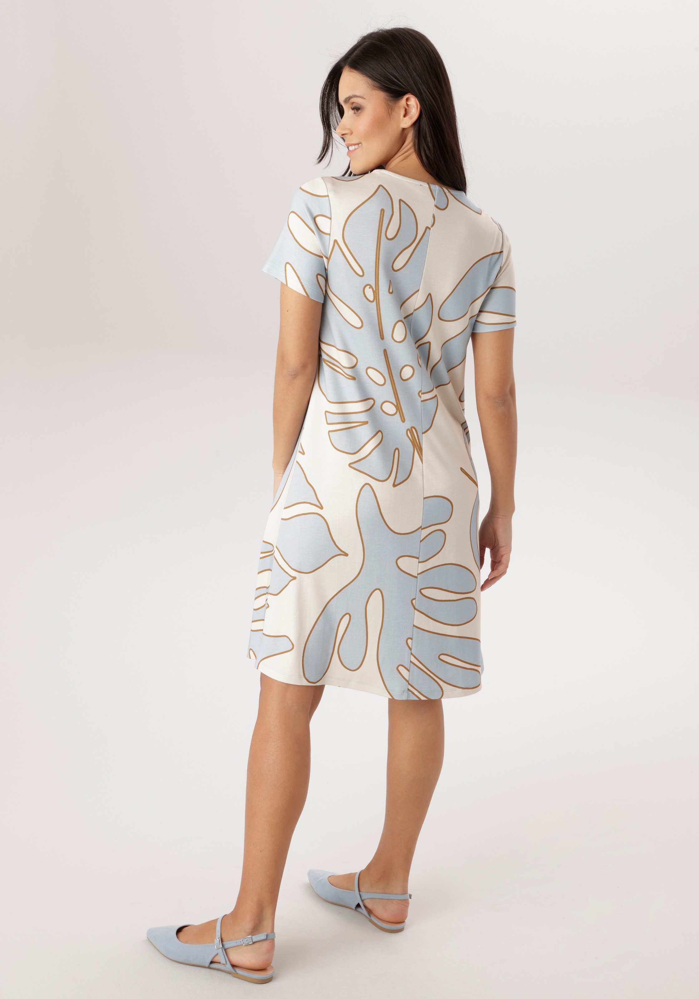 Aniston SELECTED Jerseykleid in leichter A-Linien-Form - NEUE KOLLEKTION günstig online kaufen