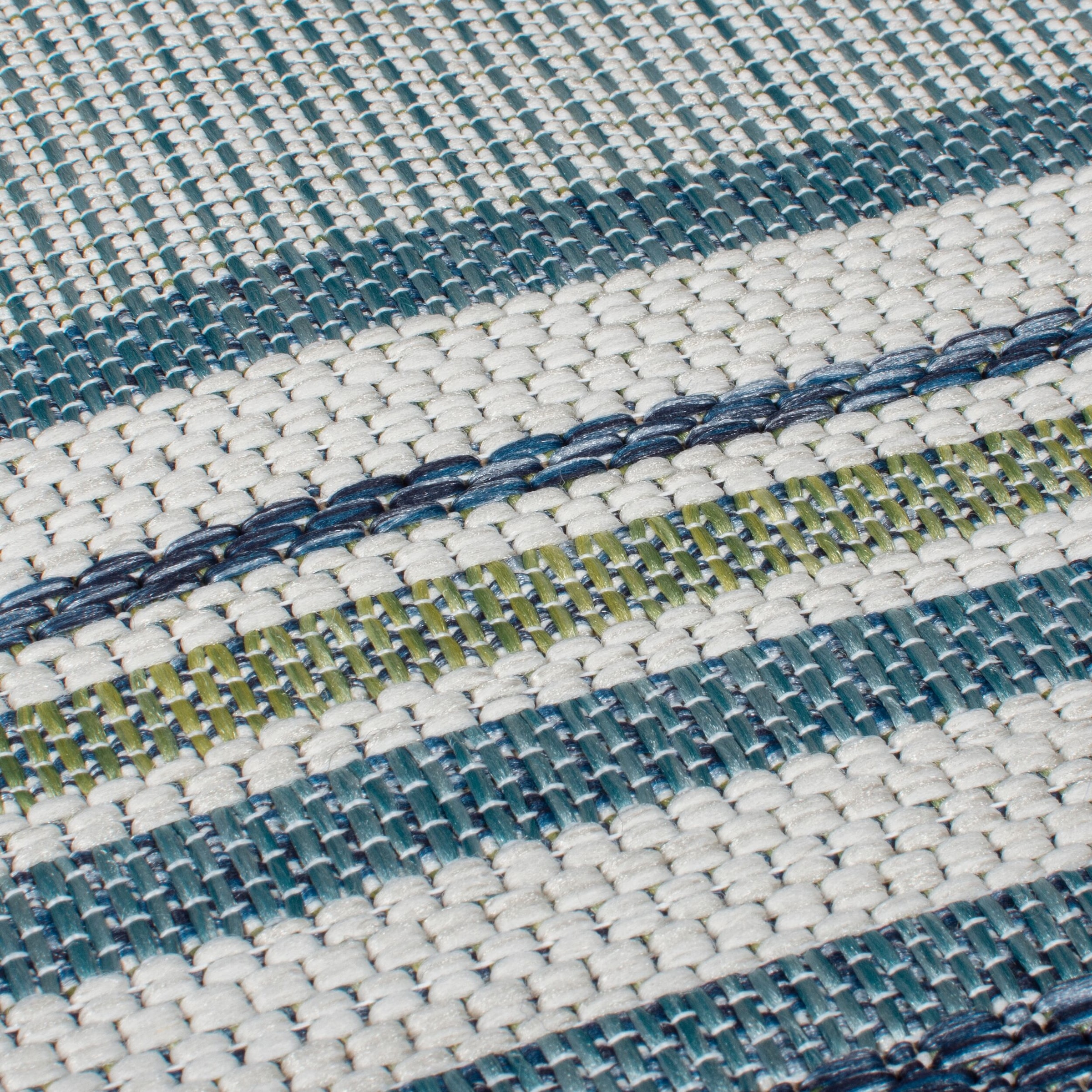 FLAIR RUGS Teppich »Roma Stripe«, rechteckig, 4 mm Höhe, Roma Stripe Indoor Outdoor-Teppichläufer