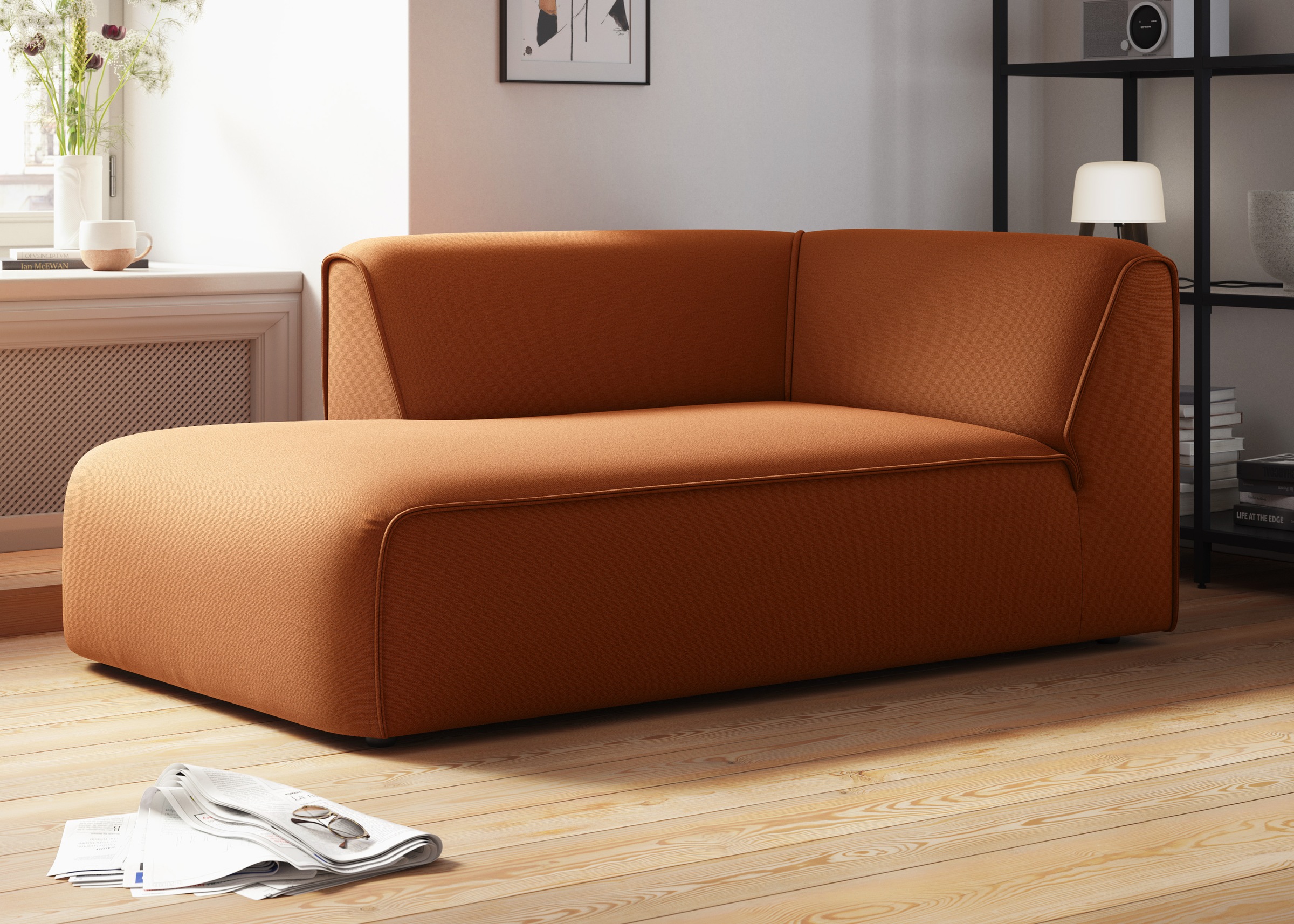 OTTO home Ottomane "Merid Chaiselongue, Maße B/T/H: 100/162/70 cm" als Modu günstig online kaufen