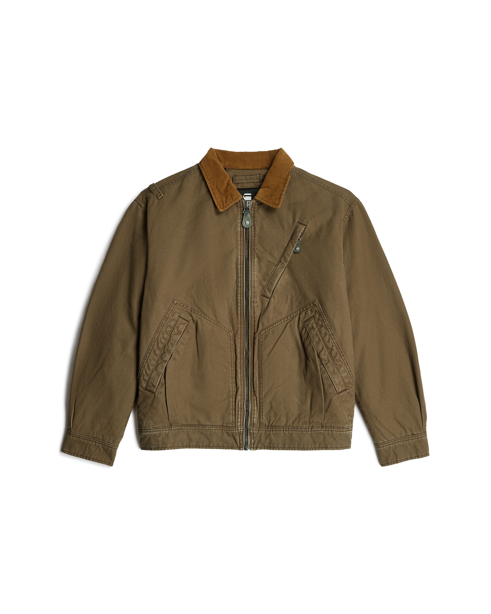 Outdoorjacke G-STAR "Duty Canvas Trucker Jacke", Herren, Gr. L, desert palm, Obermaterial: 100% Baumwolle, Jacken Outdoorjacke 3