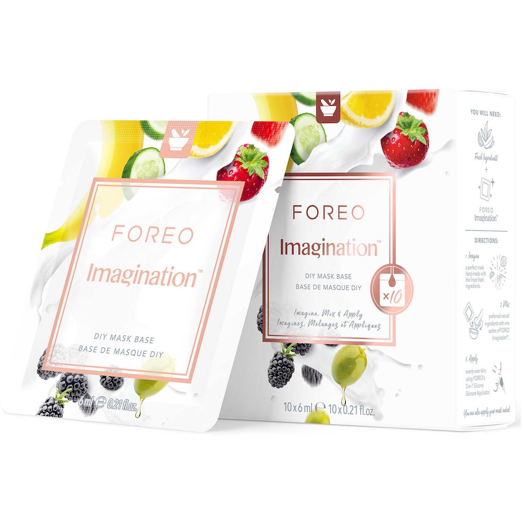 FOREO Gesichtsmaske »Imagination DIY Mask Base Sachets«, (10 tlg.)