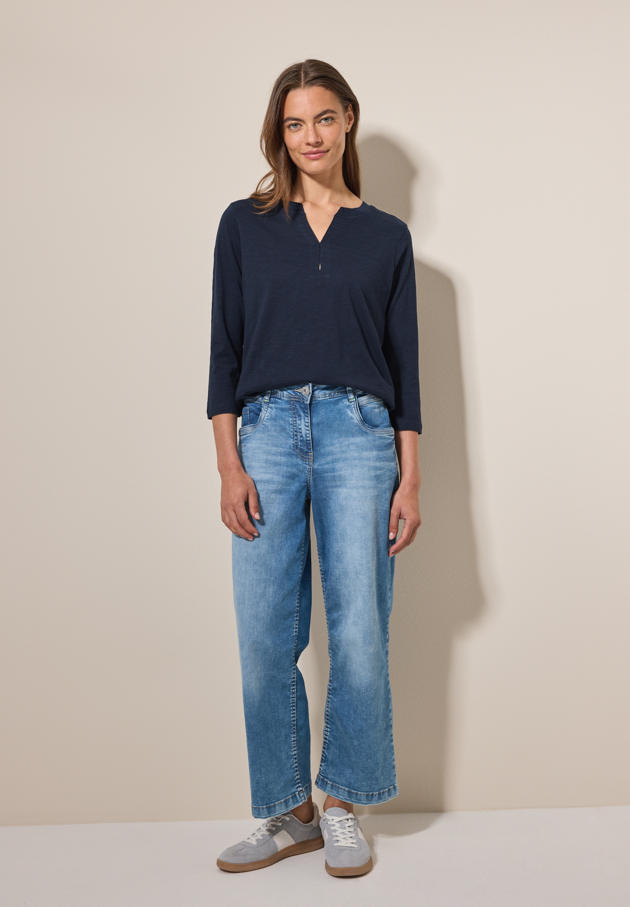 Cecil 3/4-Arm-Shirt, mit 3/4 Ärmeln