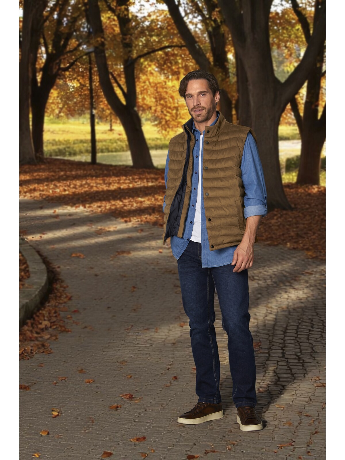 Steppweste BABISTA "Steppweste GALVIRO", Herren, Gr. 58, braun, Obermaterial: 100% Polyester COOLMAX PES(Coolmax)., Westen Steppweste 3