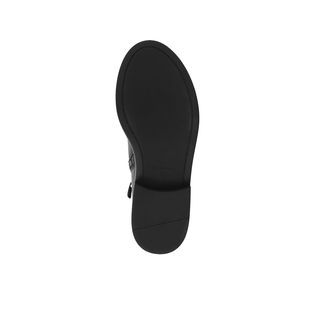 Schuhe Stiefeletten ekonika Stiefelette »Stiefeletten Ekonika«, aus echtem Leder schwarz
