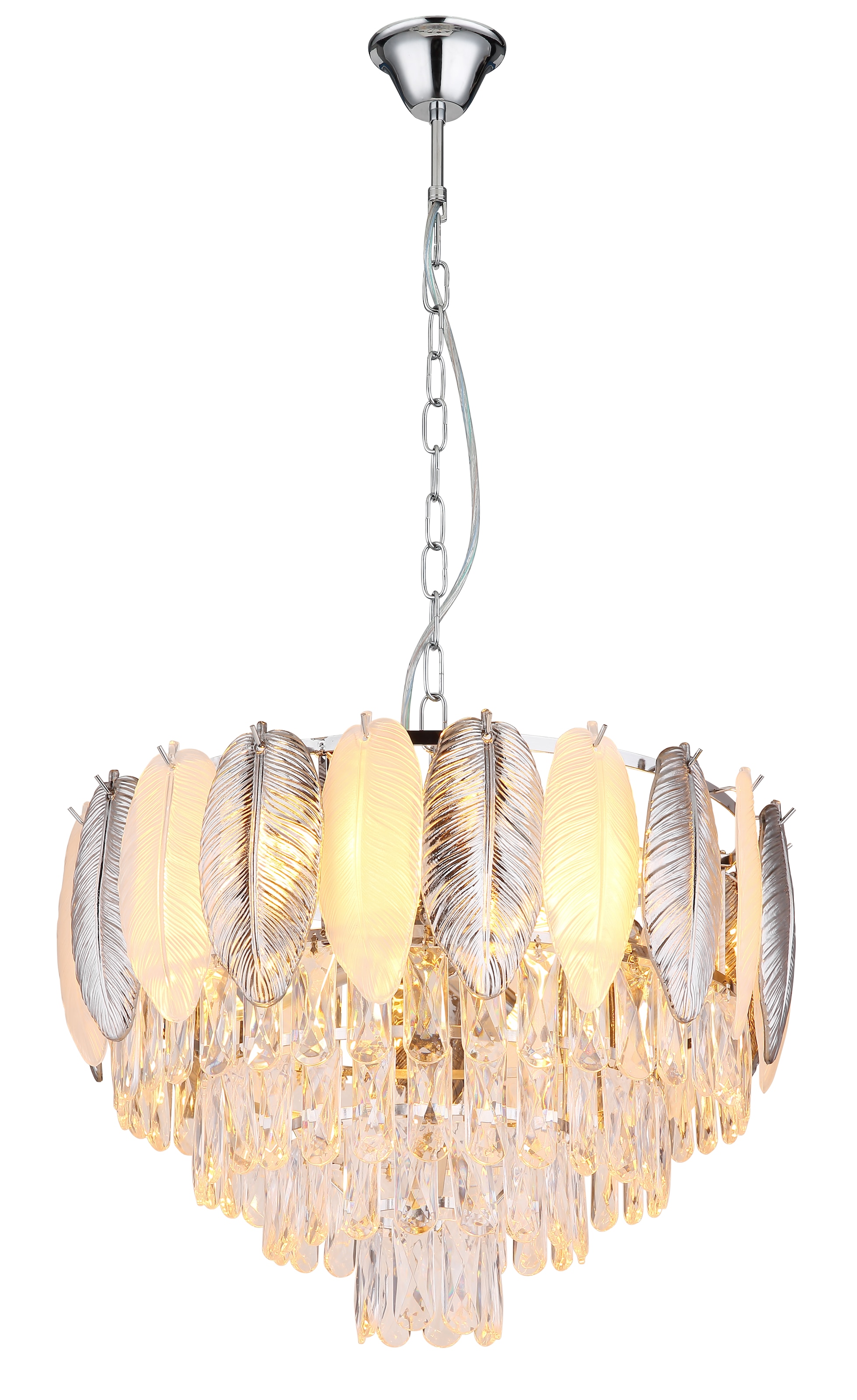 GLOBO LIGHTING Hängeleuchte "DALTON", verchromt, 1 Stk., Leuchten, Hängelampe/Pendelleuchte/Esszimmer/Wohnzimmer/Esstisch, Hängeleuchte