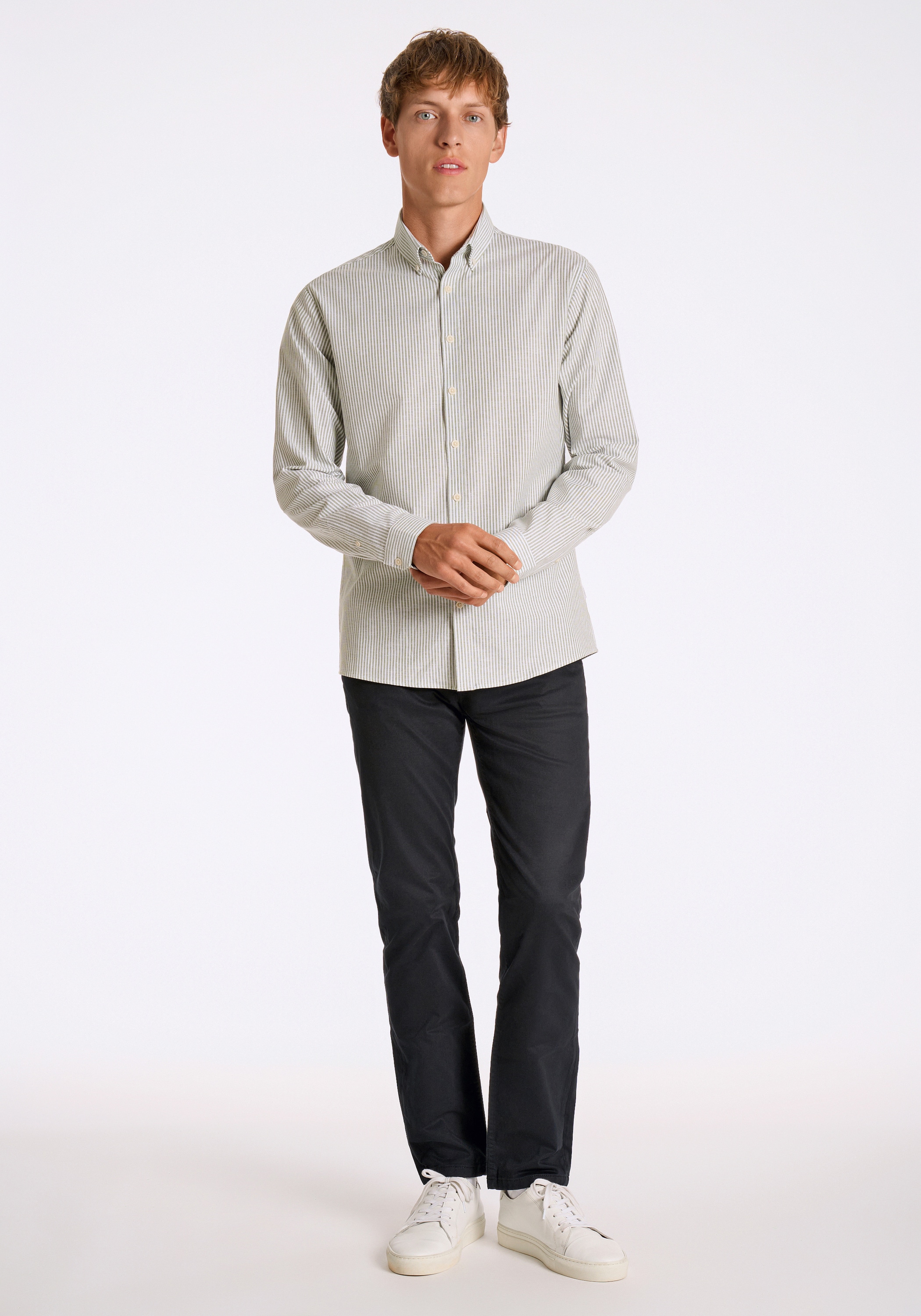 LINDBERGH Businesshemd »Oxford-Hemd (Langarm) Relaxed Fit«