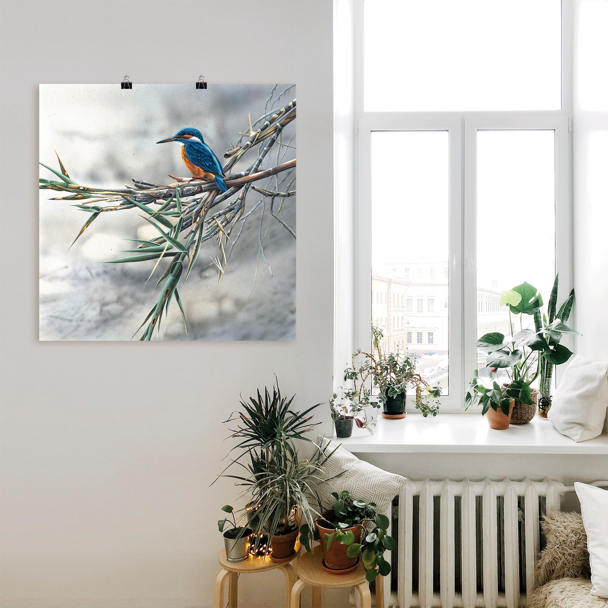 Artland Wandbild "Eisvogel I", Vögel, (1 St.), als Leinwandbild, Poster, Wa günstig online kaufen