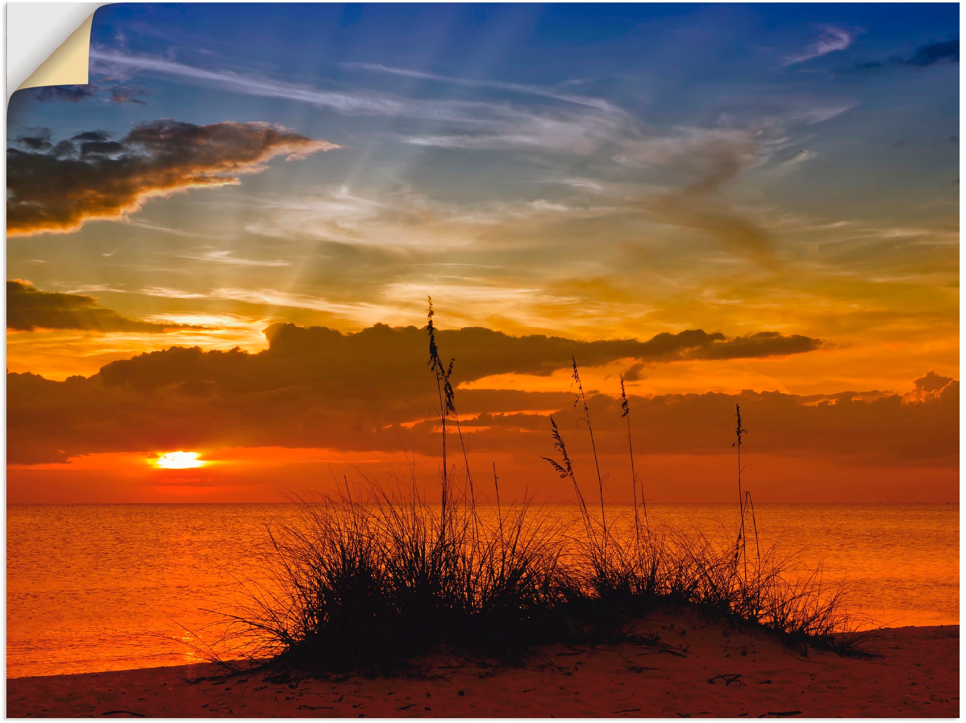 Artland Wandbild & Poster Sonnenuntergang«, als »Herrlicher St.), bestellen BAUR Leinwandbild, (1 in Wandaufkleber Sonnenaufgang | -untergang, versch. Größen oder