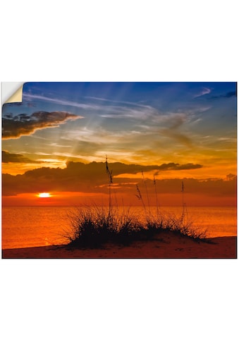 Wandbild »Herrlicher Sonnenuntergang«, Sonnenaufgang & -untergang, (1 St.)