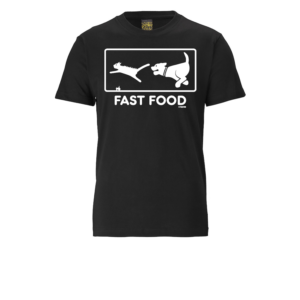 LOGOSHIRT T-Shirt »Fast Food«, mit lustigem Print