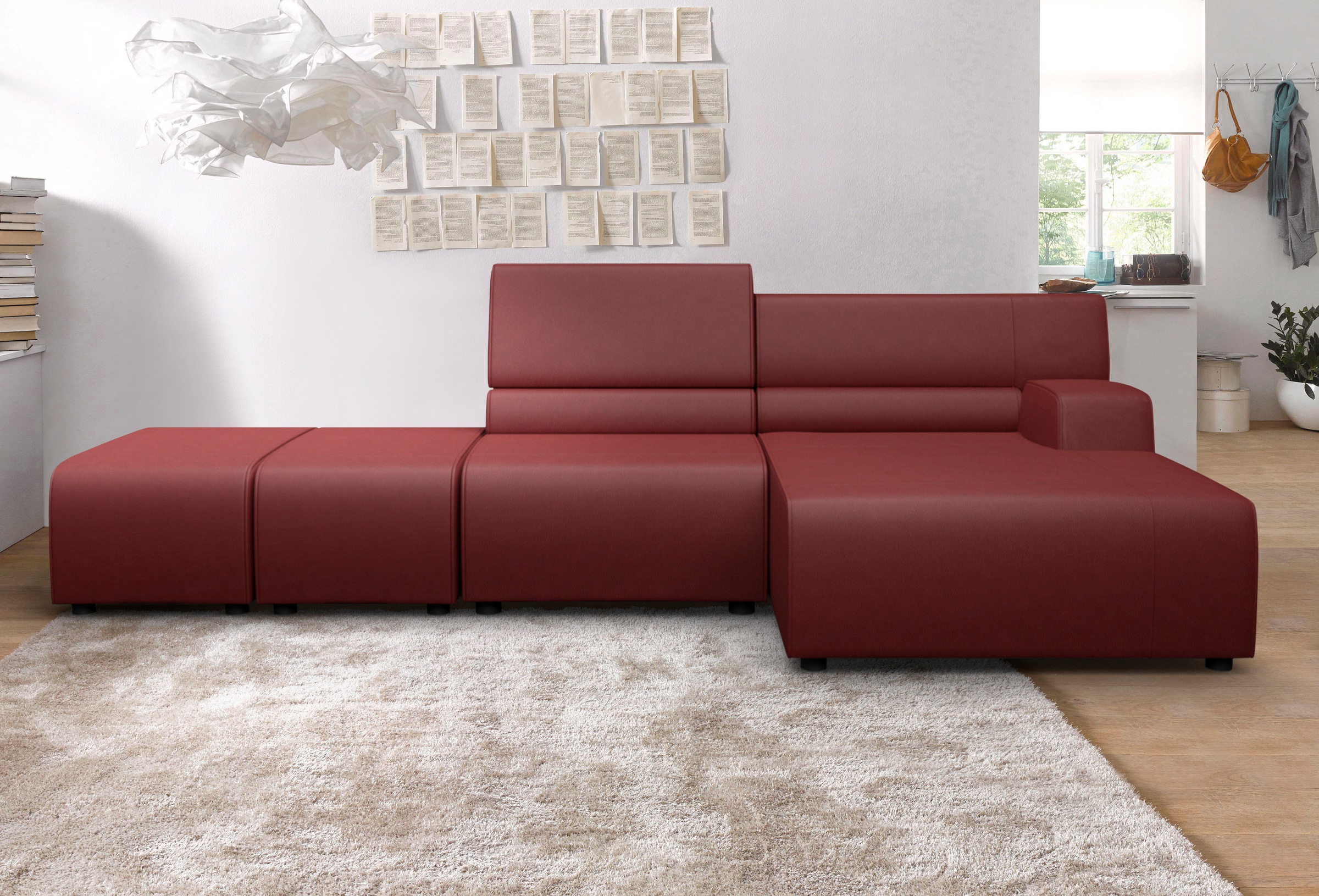 Egoitaliano Ecksofa "Babouche, Designsofa mit außergewöhnlichem Sitzkomfort zum Wohlfühlen"