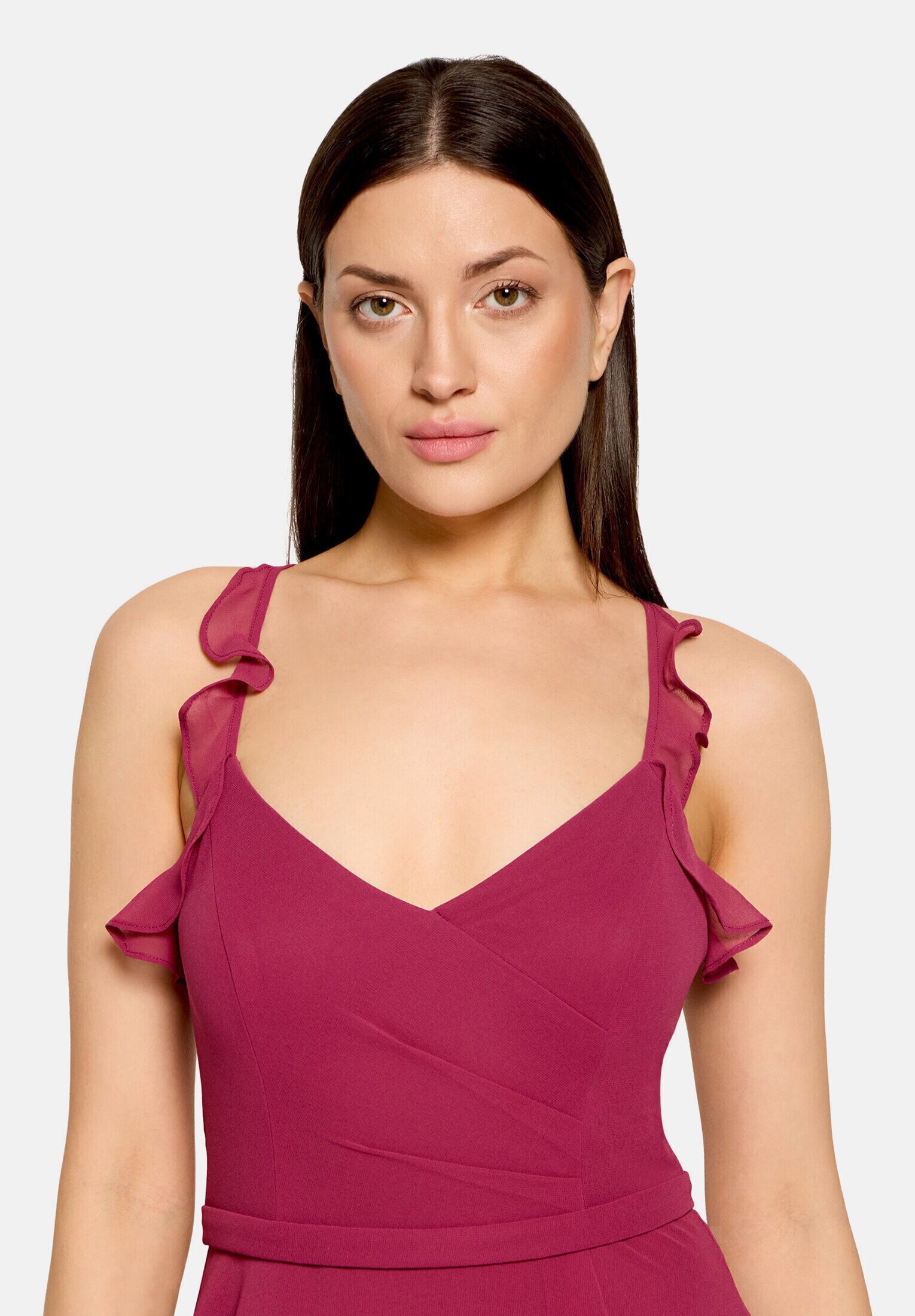 Vera Mont Abendkleid »Damen mit Volant« Ohne Tasche Wickel-Design