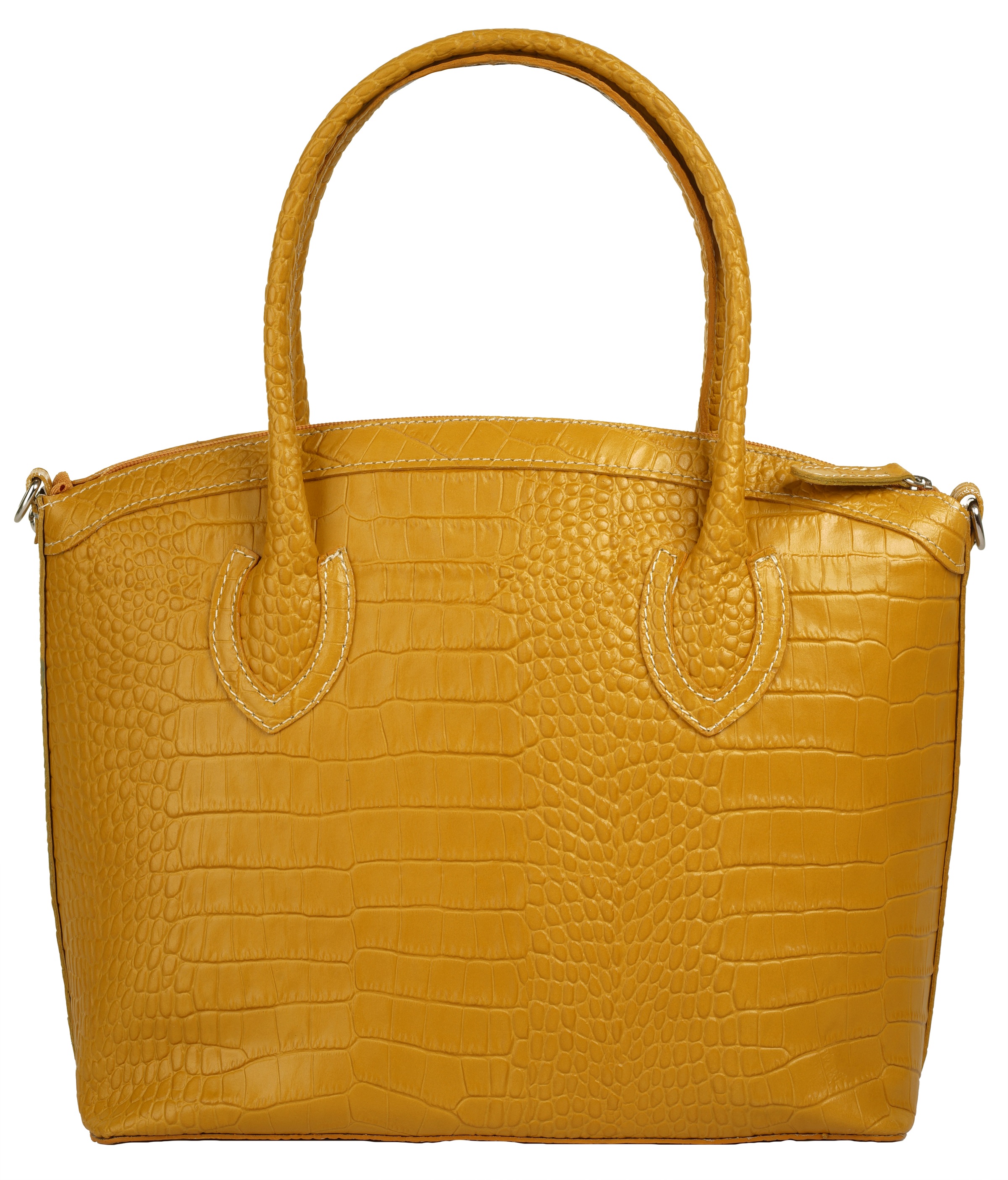 Cluty Henkeltasche, echt Leder, Made in Italy