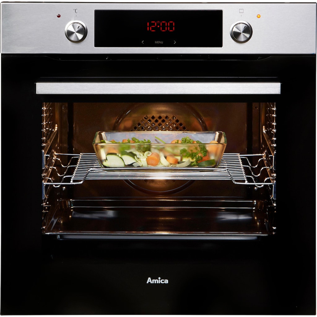 Amica Backofen-Set »BOXI 955 000 E«, BOXI 955 000 E, mit 2-fach-Teleskopauszug