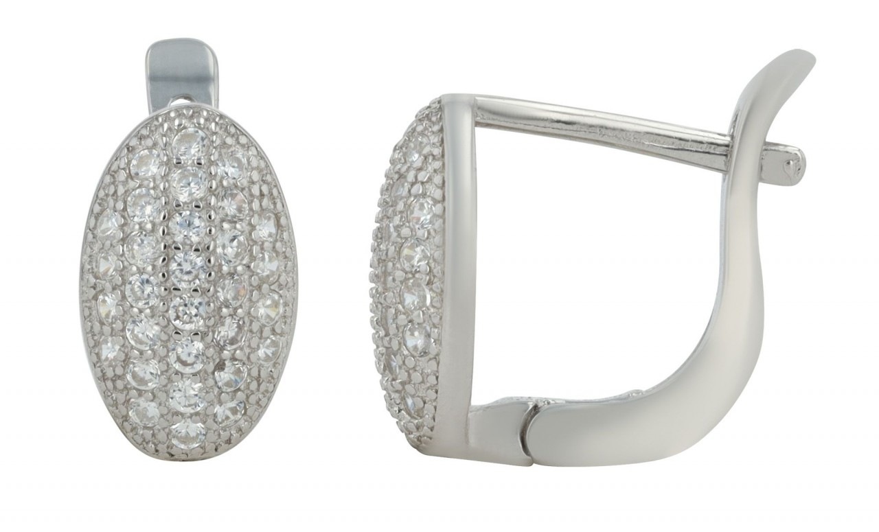 Adelia´s Paar Creolen »Damen Creolen aus 925 Sterling Silber und Zirkonia«