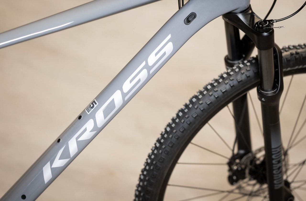 Kross Mountainbike »KROSS MTB Hardtail Level 8.0 29" grau 12 Gänge«, 12 Gang, Shimano, DEORE M6100 Schaltwerk, Kettenschaltung
