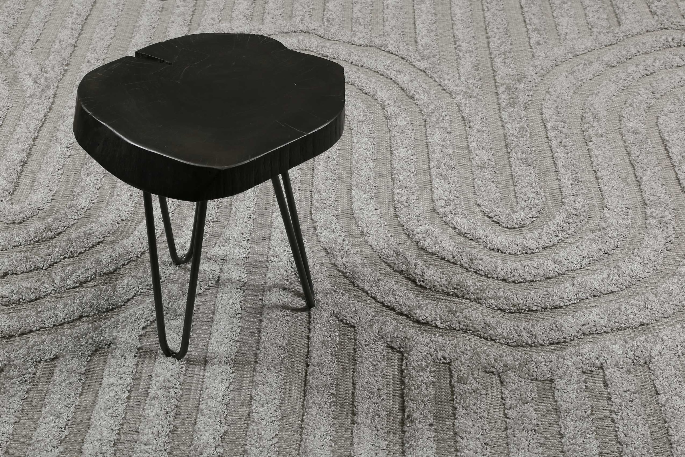 Esprit Outdoorteppich »Miles«, rechteckig, 2 mm Höhe, Hoch-Tief-Effekt, grafisches Design, uni, modern, robust, Terrasse