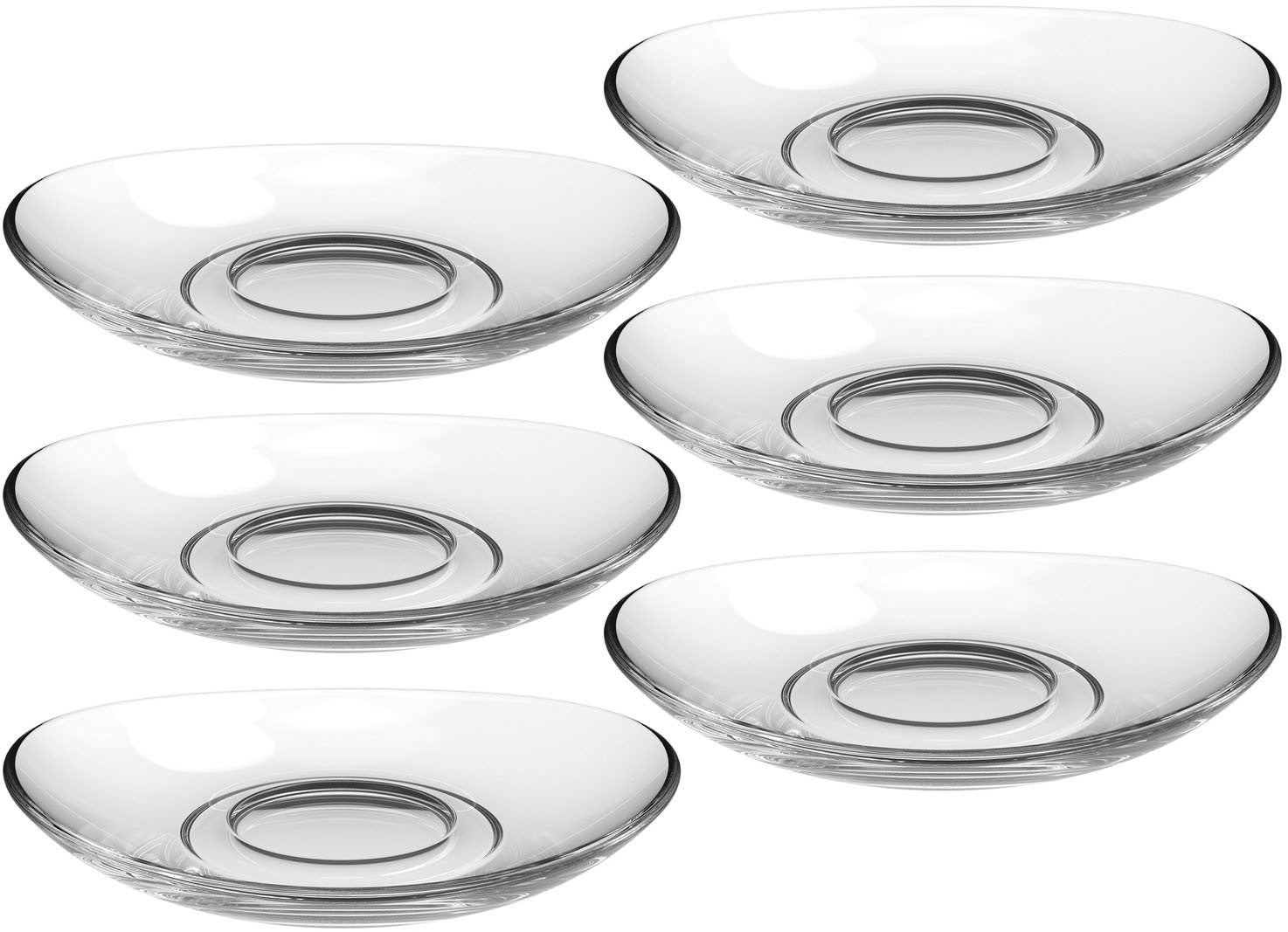 LEONARDO Untertasse »Napoli«, (Set, 6 St.), Glas
