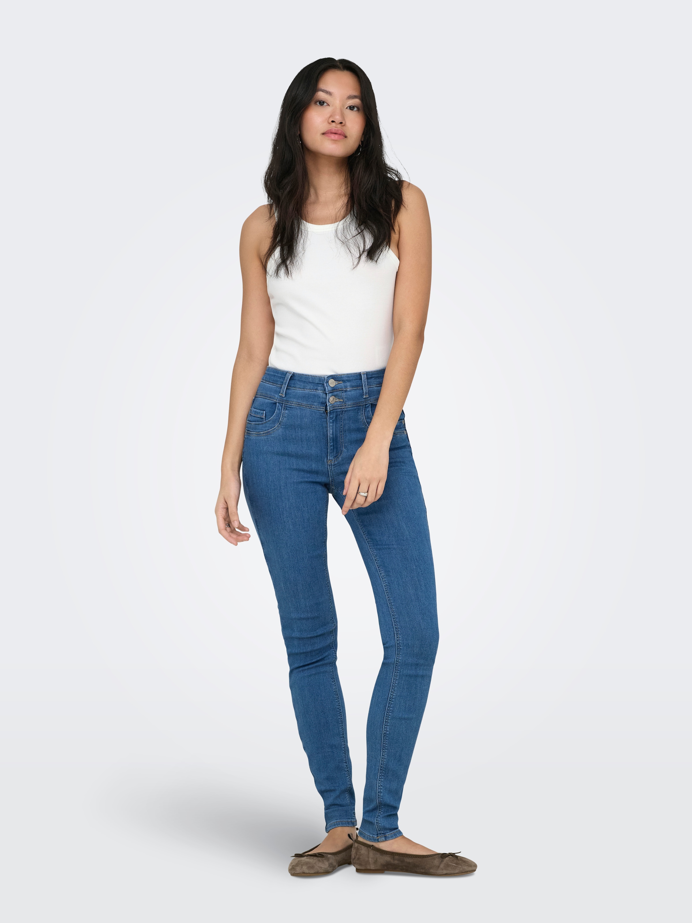 ONLY Tanktop »ONLVAL 2-WAY TANK TOP JRS NOOS« Baumwollmischung, Rundhals