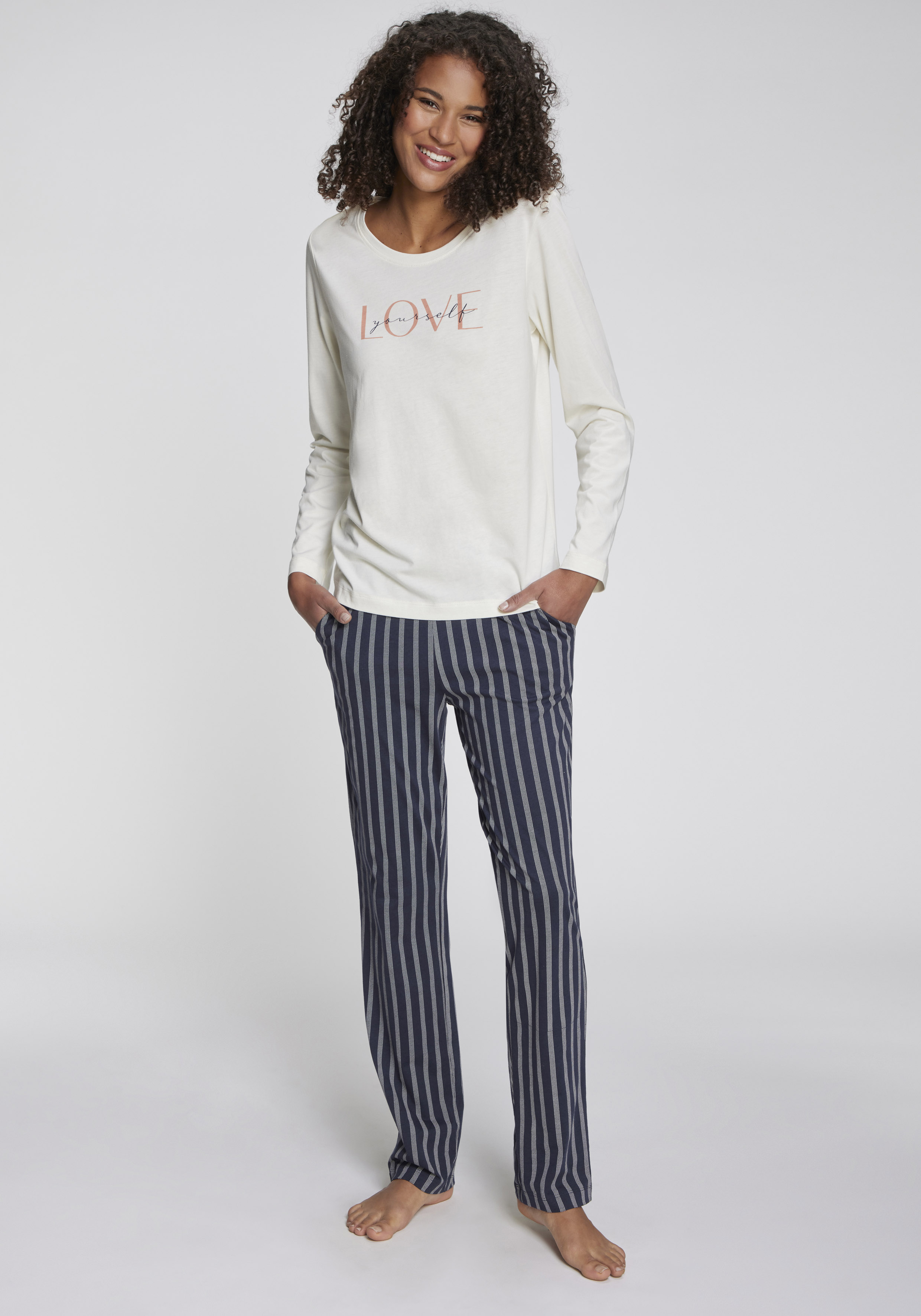 Vivance Dreams by Lascana Pyjama 2 mit schönem Frontprint