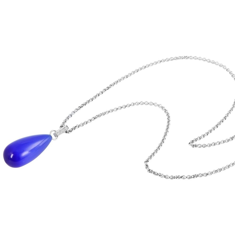 Adelia´s Kette ohne Anhänger »Halskette – Erbskette aus Edelstahl mit Zirkonia 65 cm« Ein Geschenk, das Freude macht