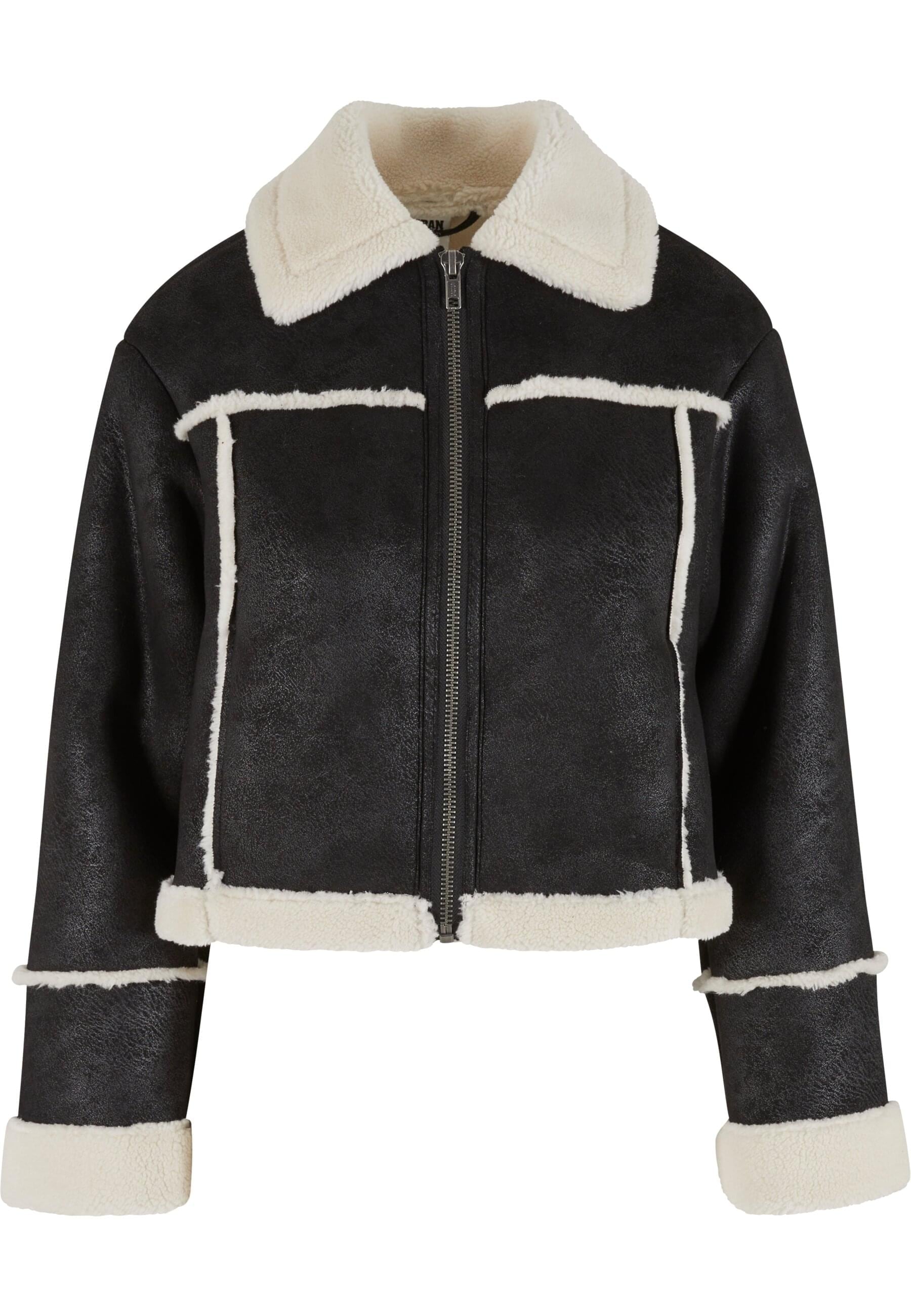 URBAN CLASSICS Winterjacke "Urban Classics Ladies Shearling Jacket" 1 Stk. günstig online kaufen