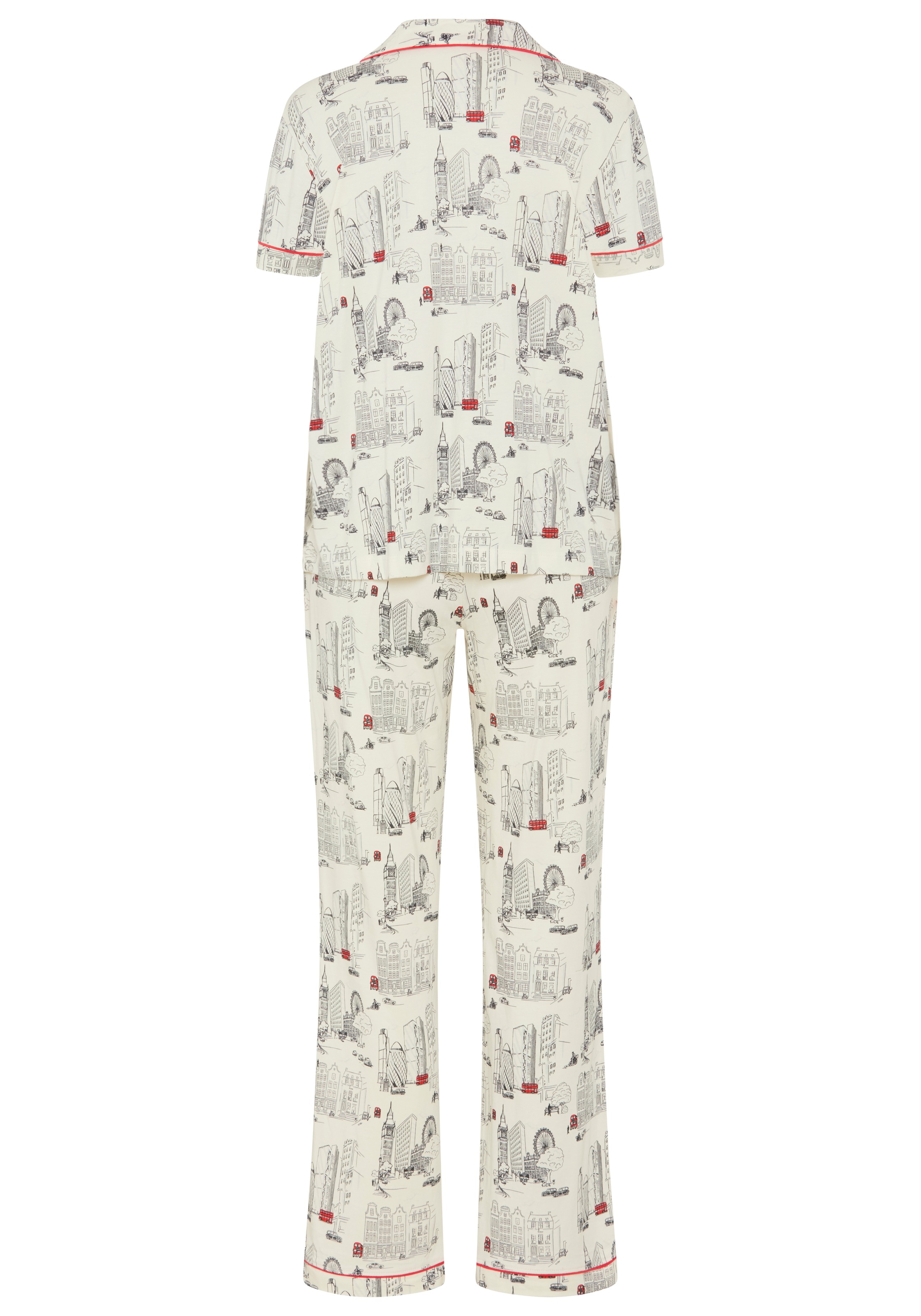 Vivance Dreams by Lascana Pyjama Set, 2 mit London-Städtedruck
