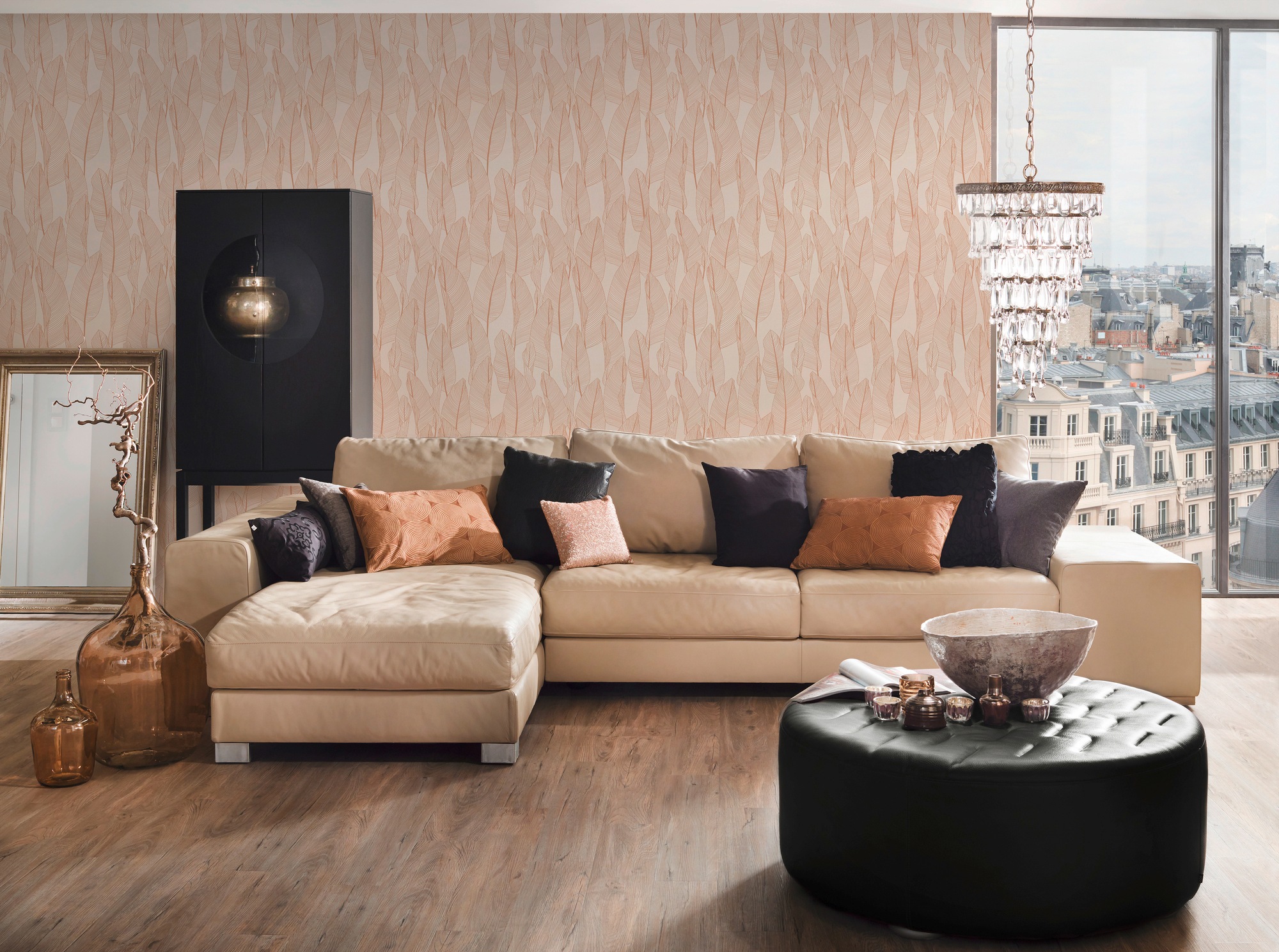 A.S. Création Vliestapete »Exotic Life mit Blättern floral«, floral-botanisch-Wald, Tapete Blumen Tapeten Wohnzimmer Schlafzimmer Küche modern Flur Design