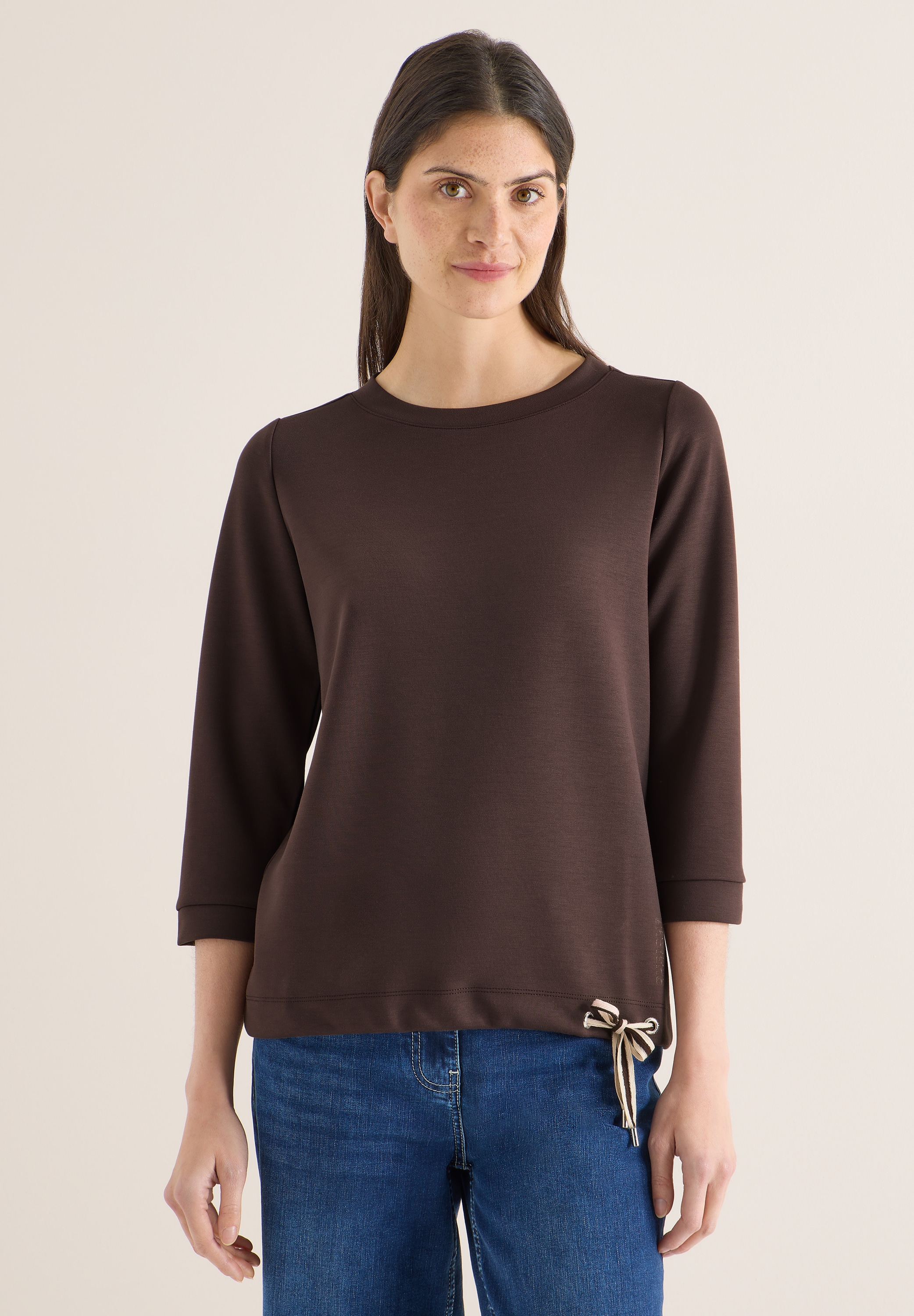 Cecil 3/4-Arm-Shirt mit U-Boot-Ausschnitt günstig online kaufen