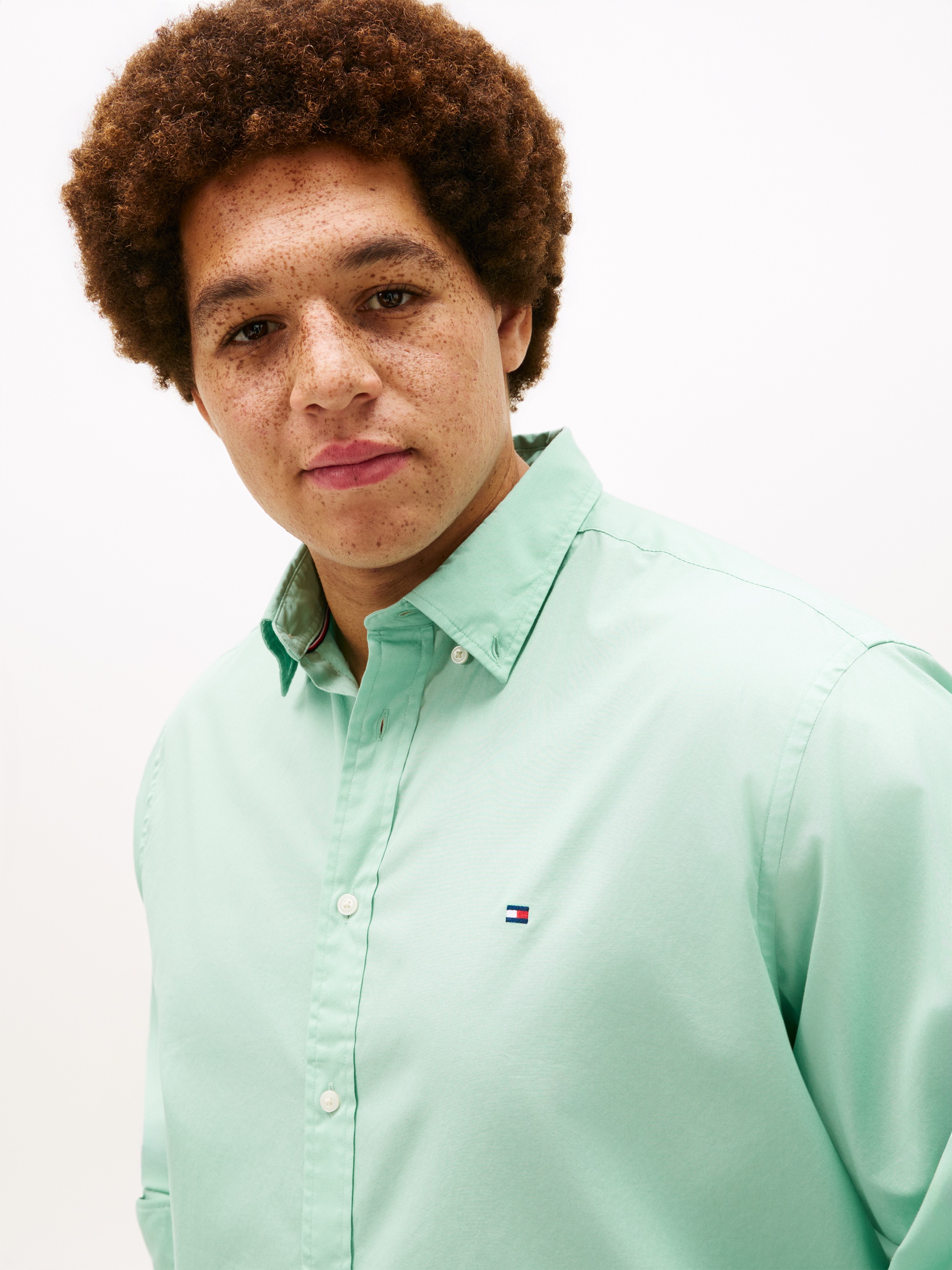 Tommy Hilfiger Big & Tall Langarmhemd "BT-FLEX POPLIN SOLID" Große Größen, günstig online kaufen