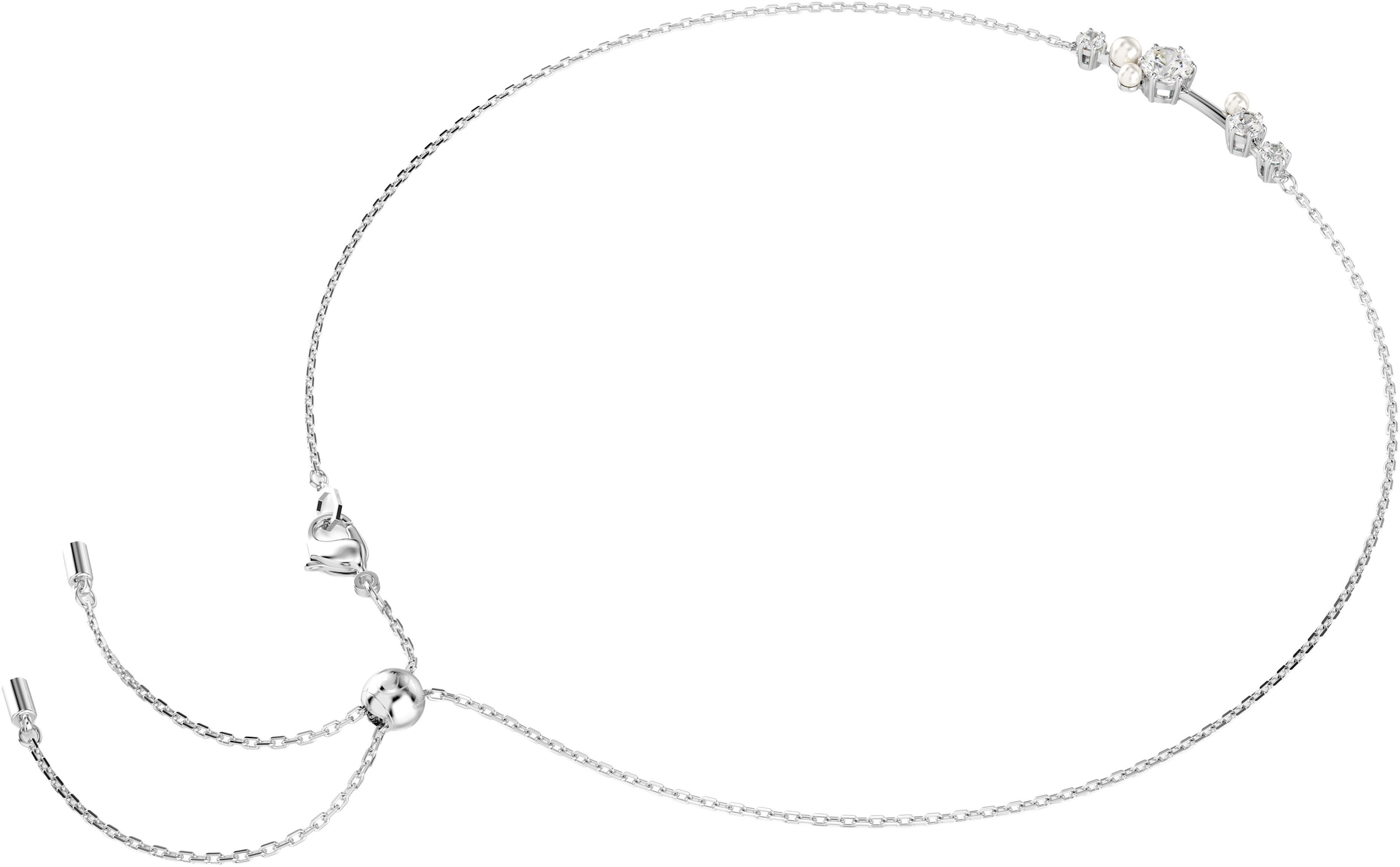 Swarovski Collier »Schmuck Geschenk Constella Halskette, 5705626, 5729504«, mit Swarovski® Zirkonia (synth.) - mit Swarovski® Perle