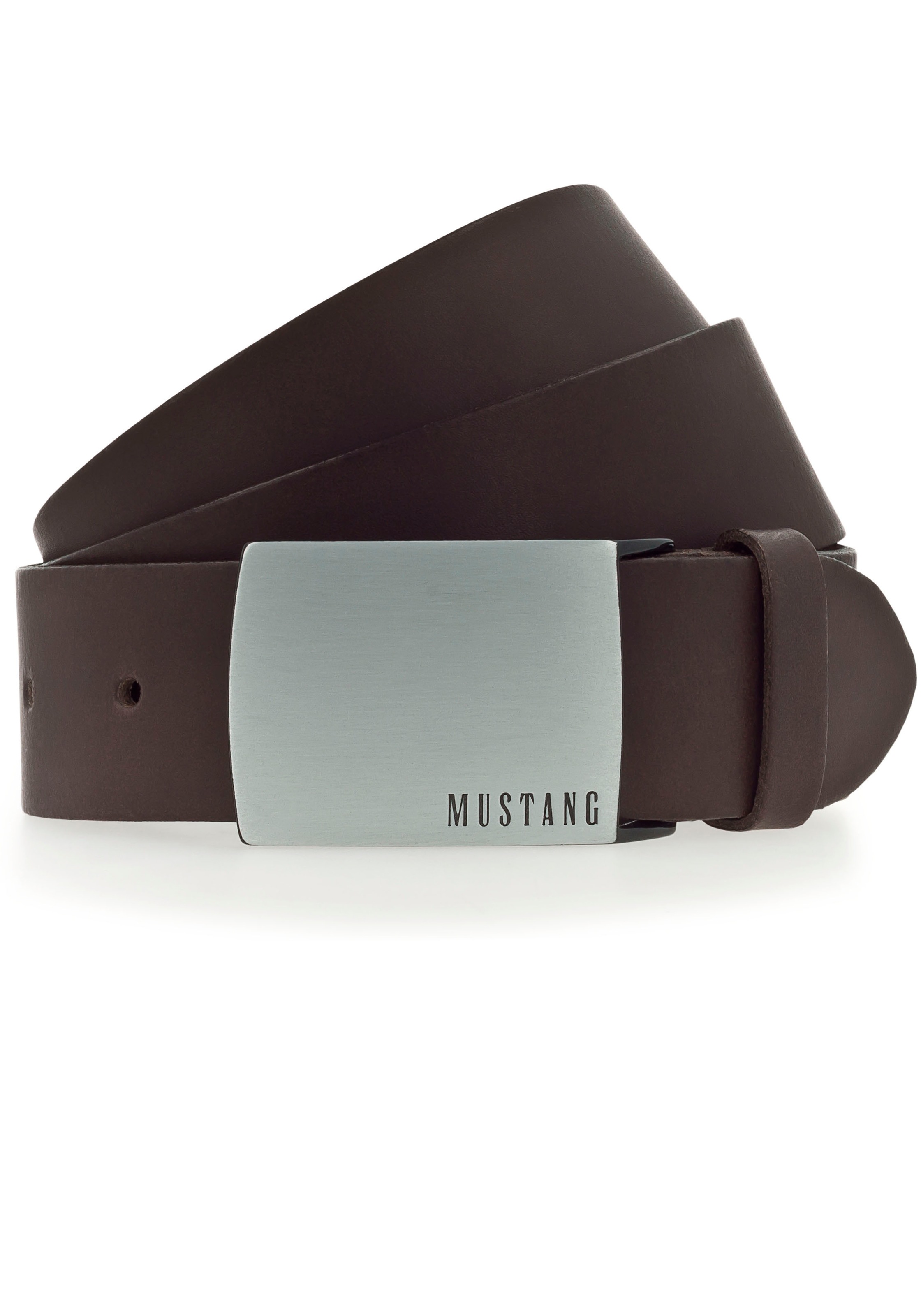 MUSTANG Koppelgürtel ""Randy"" mit klassischer Koppelschließe, aus Rindsleder, 4 cm breit