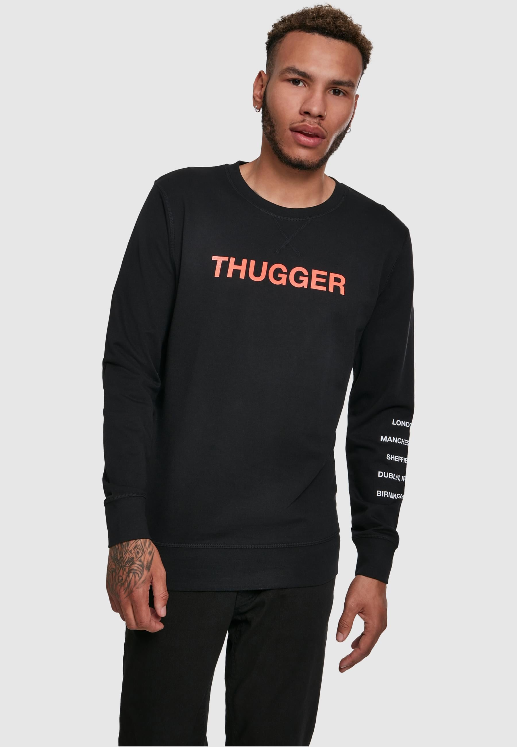 Merchcode Rundhalspullover »Merchcode Herren Thugger Childrose Crewneck«, (1 tlg.)