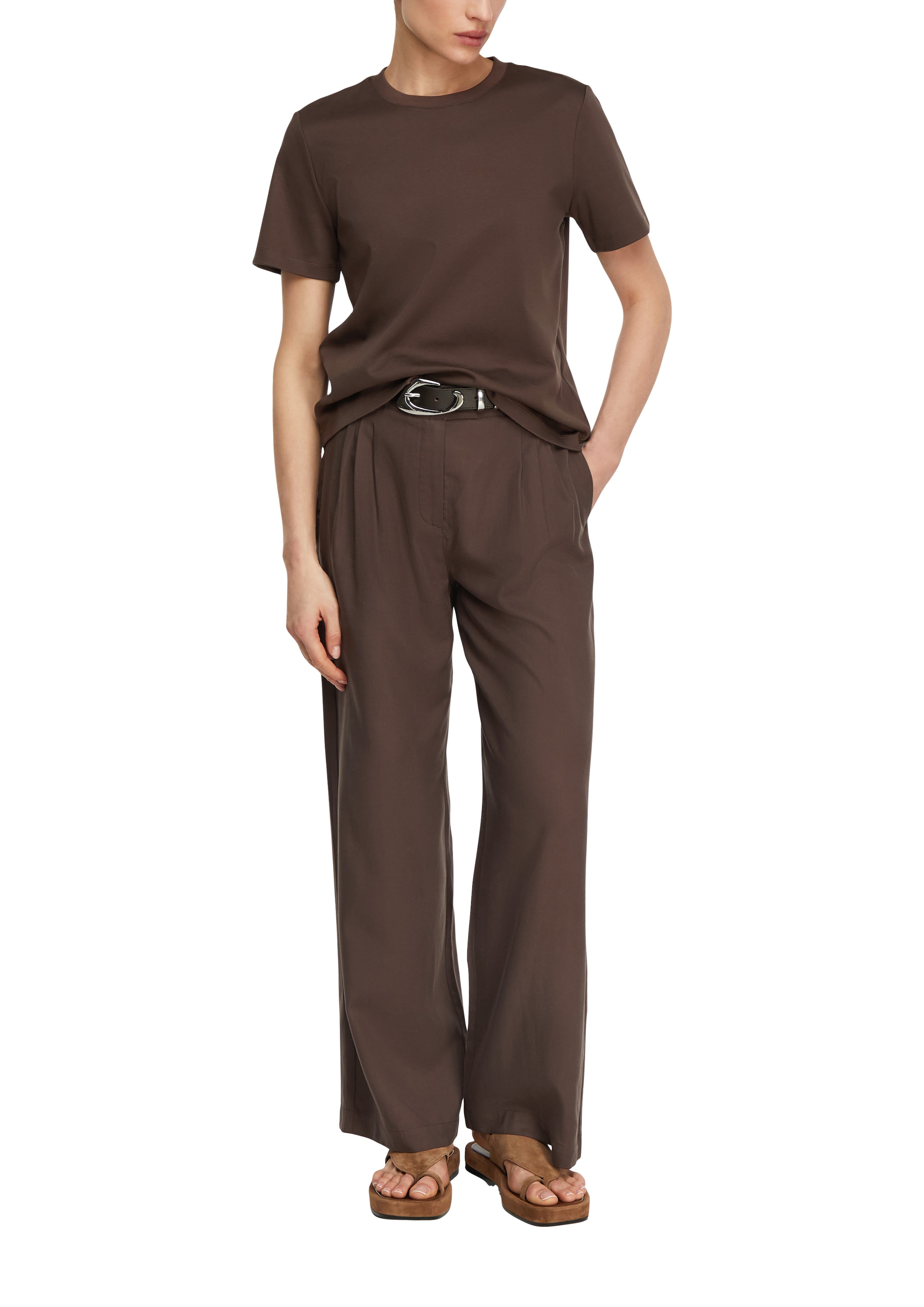 Comma Kurzarmshirt Sommershirt - unifarben