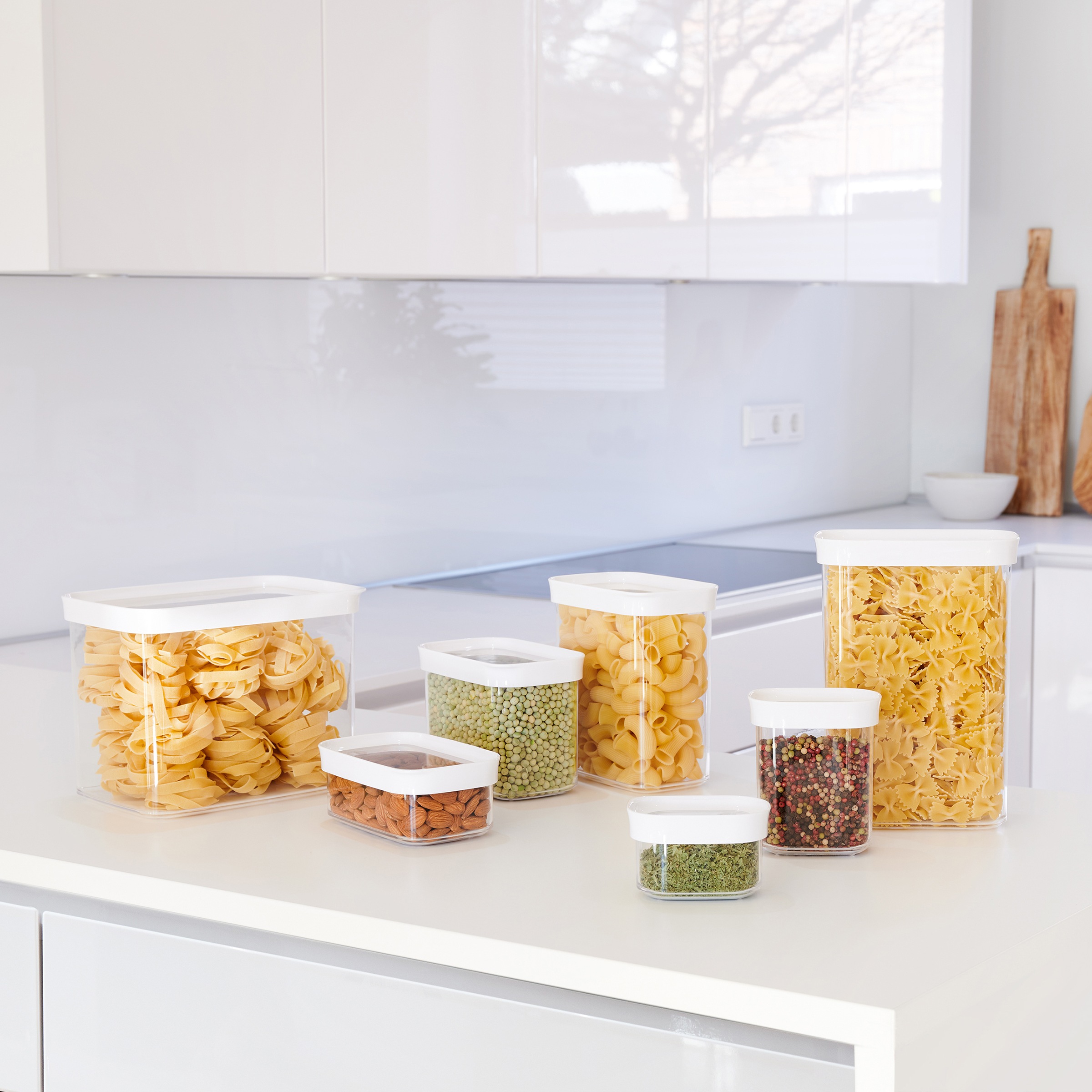 Emsa Vorratsdose "Optima" 2 Stk. tlg. 0,45 Liter, rechteckig, frische Dicht günstig online kaufen