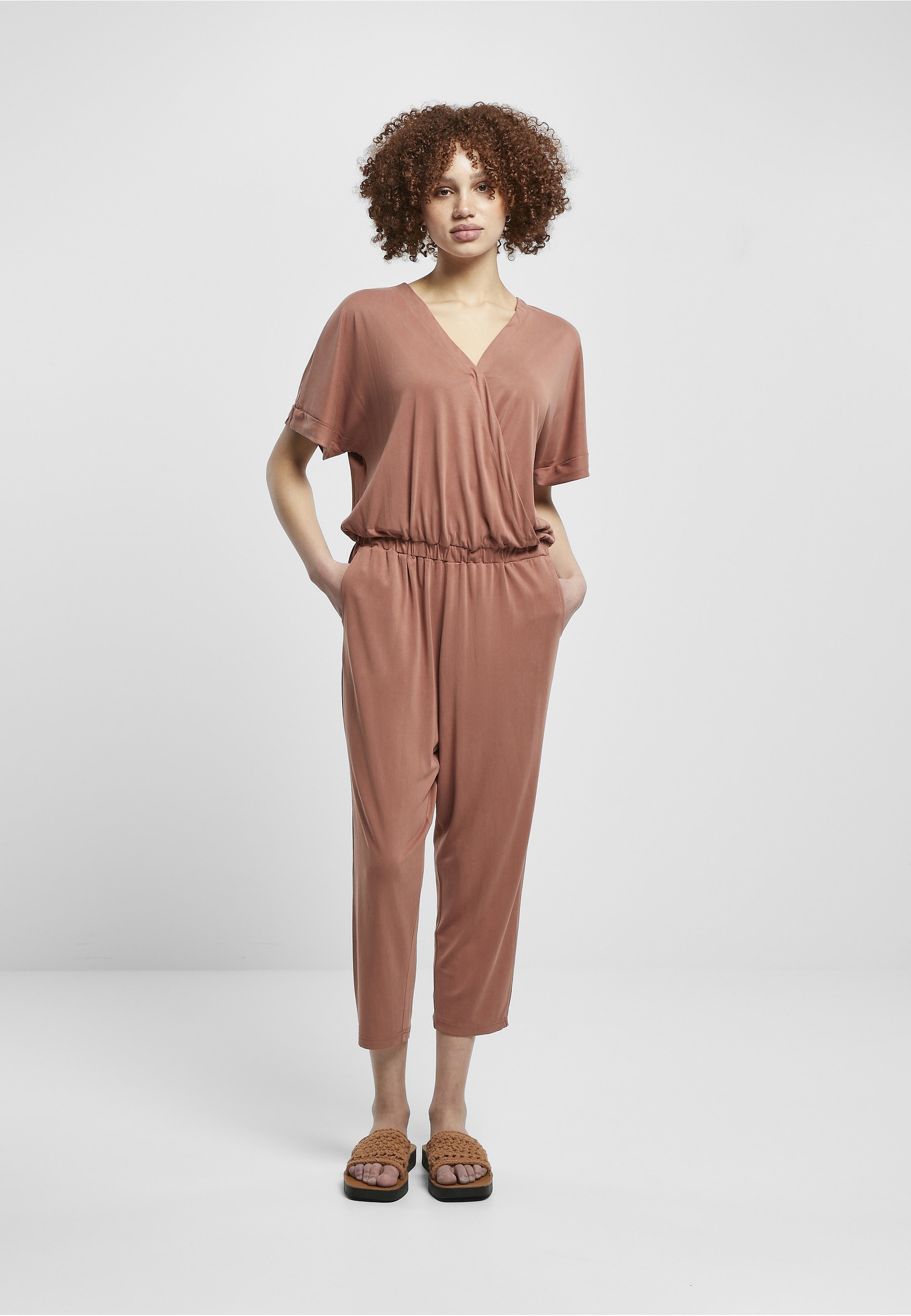 URBAN CLASSICS Jumpsuit »Urban Classics Damen Ladies Modal Jumpsuit« 1 Stk.