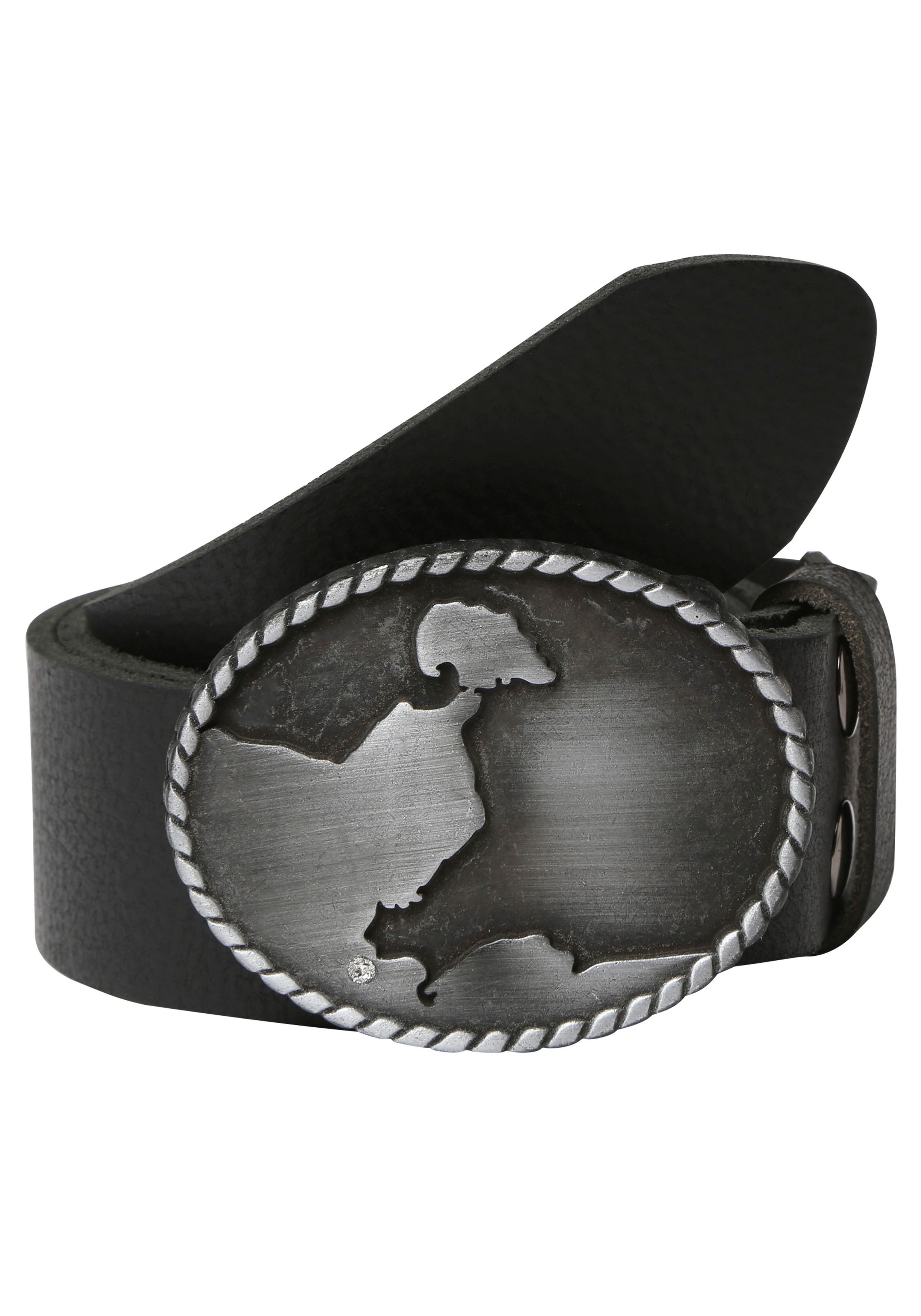 Koppelgürtel RETTUNGSRING GÜRTEL, Damen, Gr. 11,5, schwarz, Leder, unifarben, Gürtel Koppelgürtel