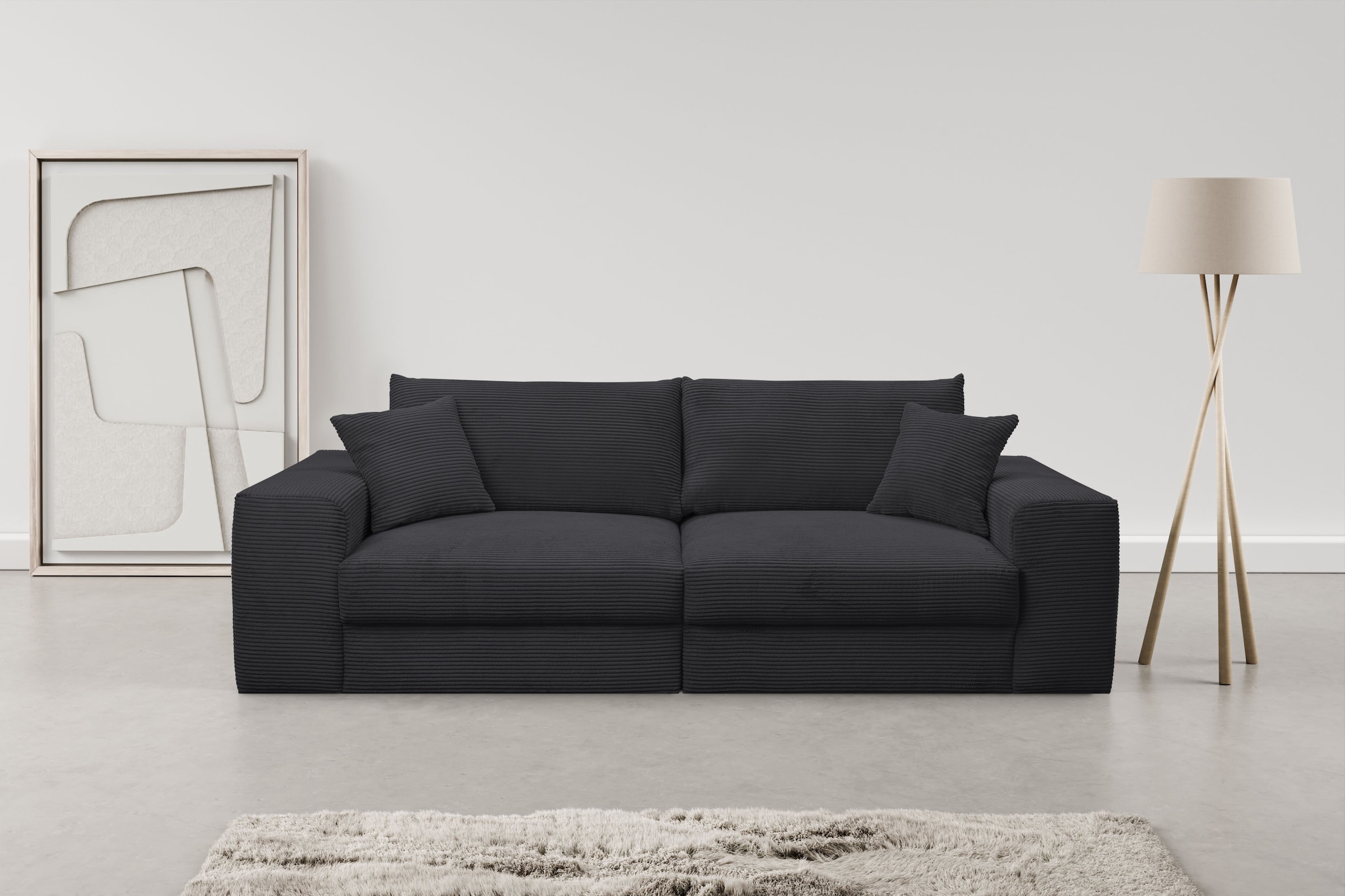 WERK2 Big-Sofa »Rozzana bequem, Mega Sofa mit viel Platz, zeitloses Design, elegant« Cord