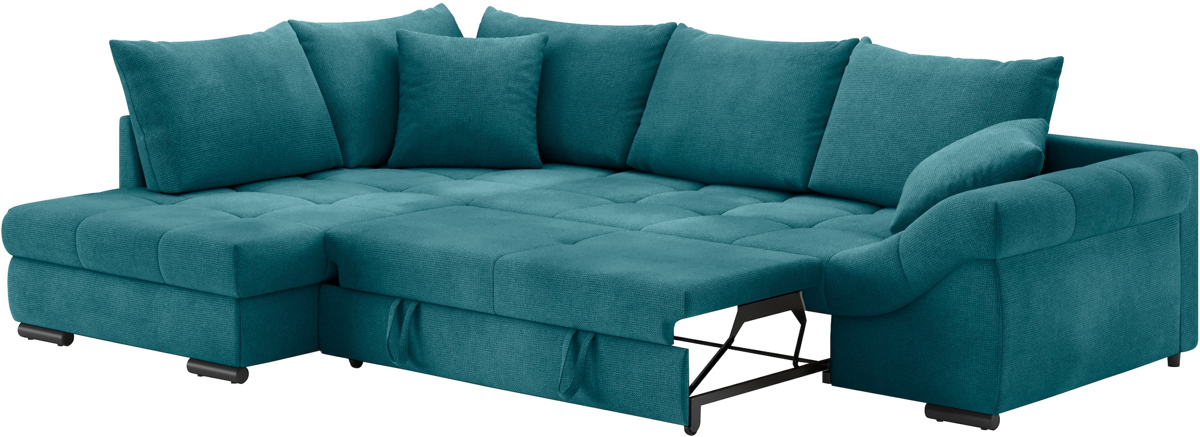 Mr. Couch Ecksofa »Allegro DuraFlex, L-Form« Hochschläfer-Bettauszug, Kaltschaumpolsterung, bis 140 kg belastbar