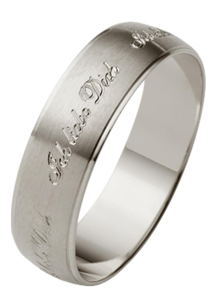 Firetti Trauring »Schmuck Geschenk Hochzeit Ehering Trauring "Ich liebe Dich"«, Made in Germany, wahlweise mit oder ohne Brillant