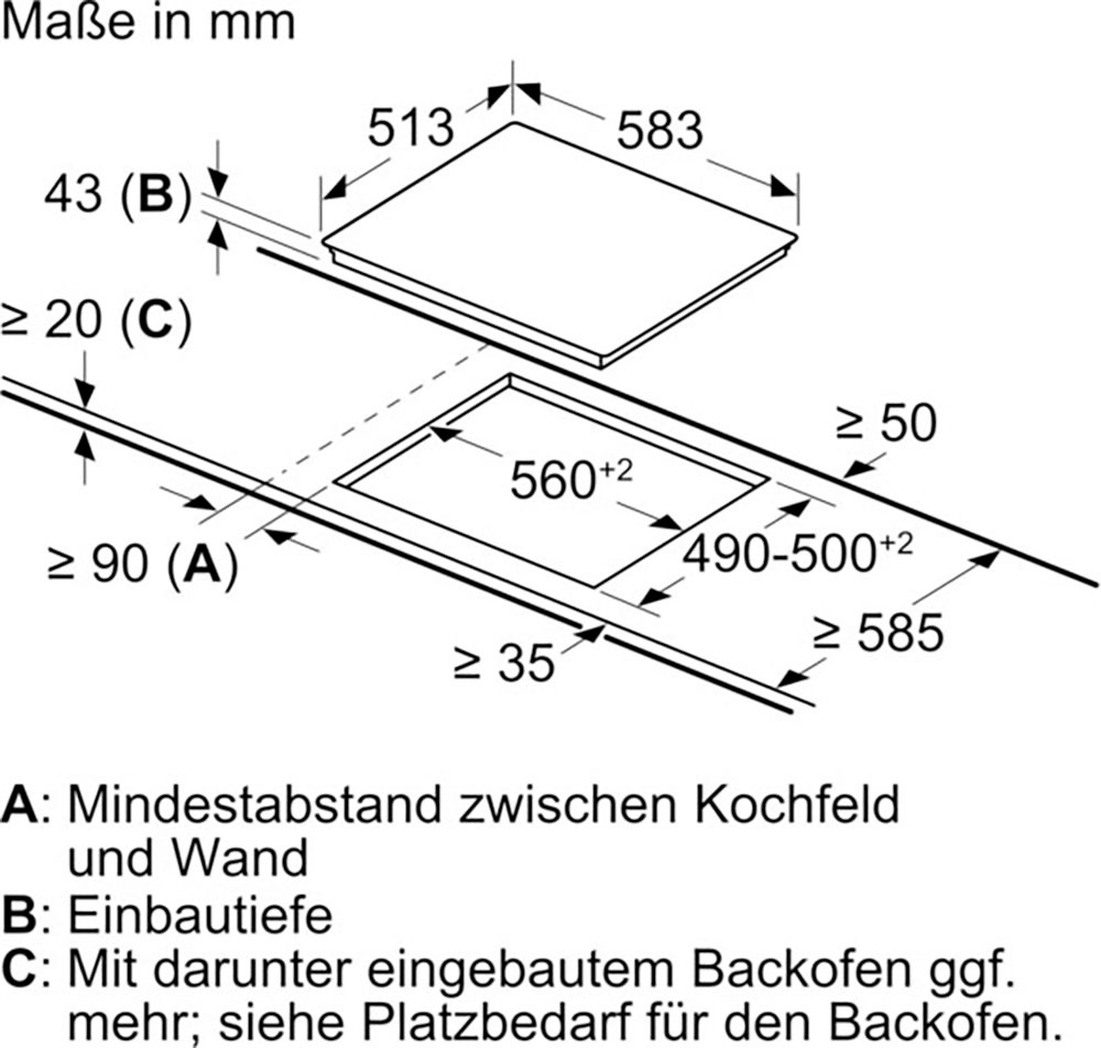 NEFF Elektro-Herd-Set N 30 »E1CCD2AK0«, mit Teleskopauszug nachrüstbar, EasyClean