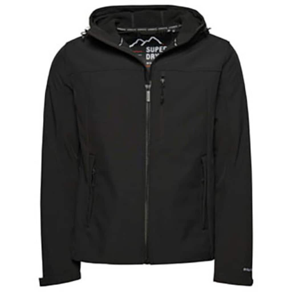 Superdry Softshelljacke »HOODED SOFT SHELL JACKET«, mit Kapuze