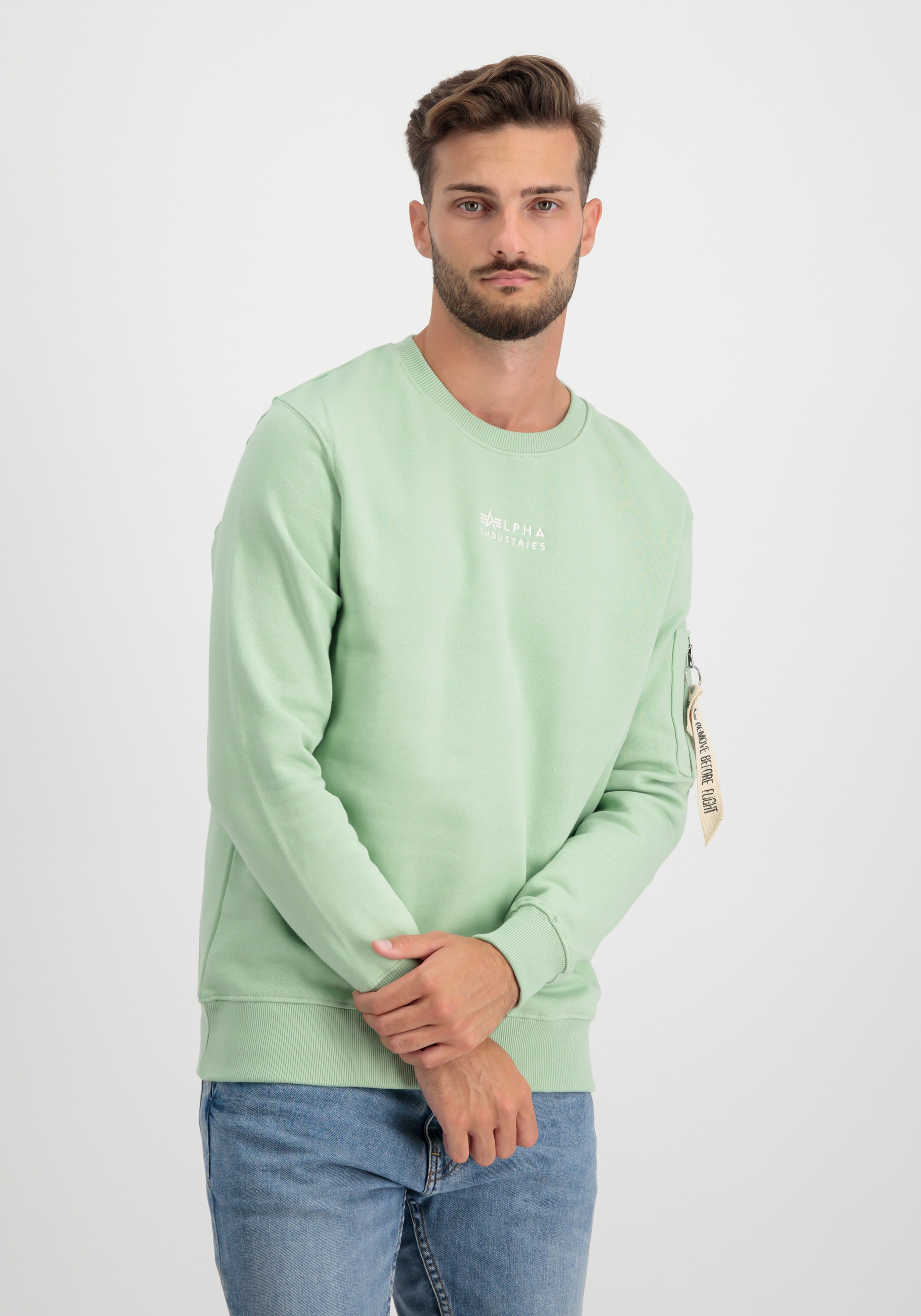 Alpha Industries Sweater "Alpha Industries Men - Sweatshirts Organics EMB Sweater"