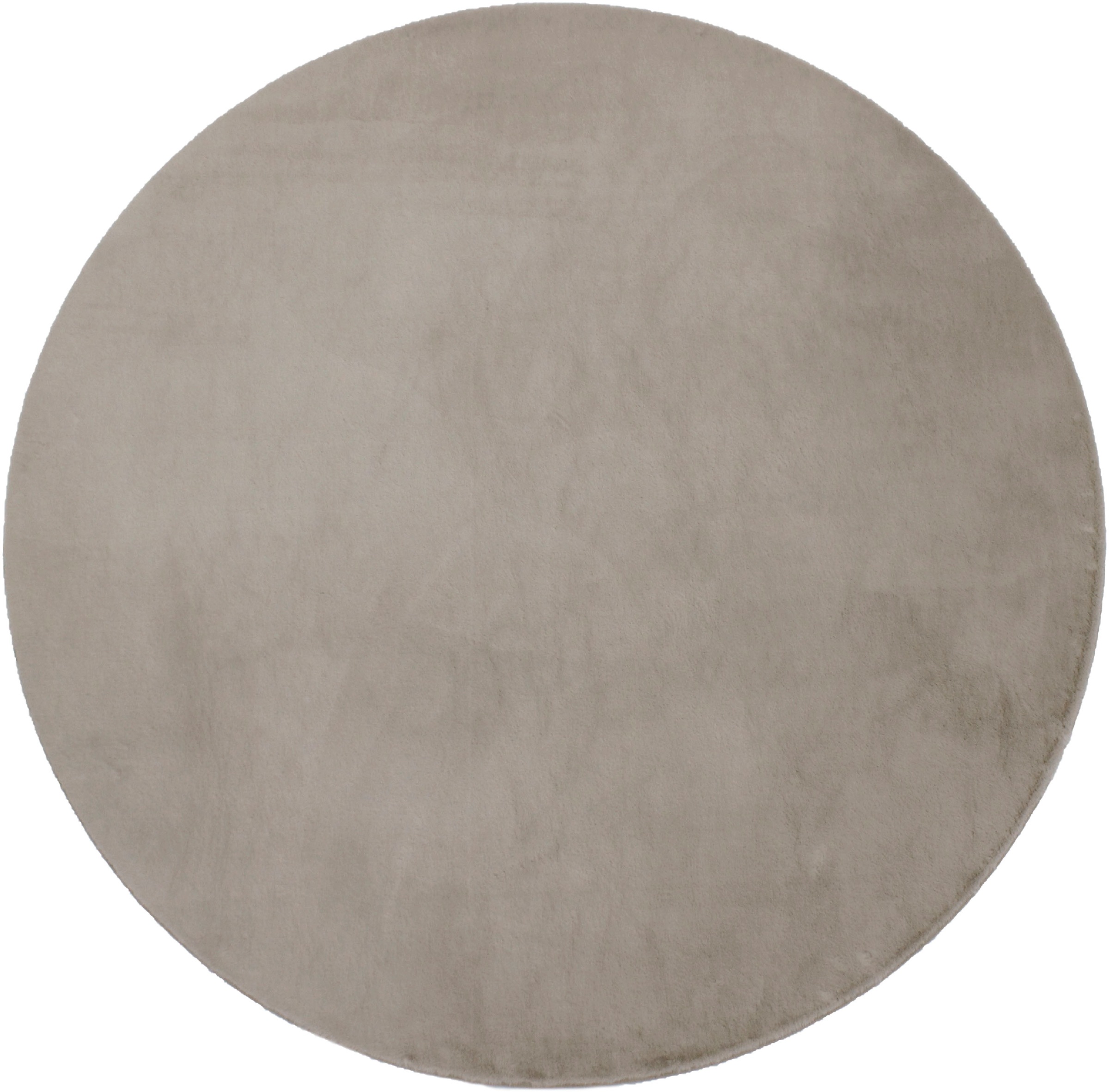 my home Fellteppich "Balu, Kunstfell Teppich, Modern" rund 20 mm Höhe Kanin günstig online kaufen